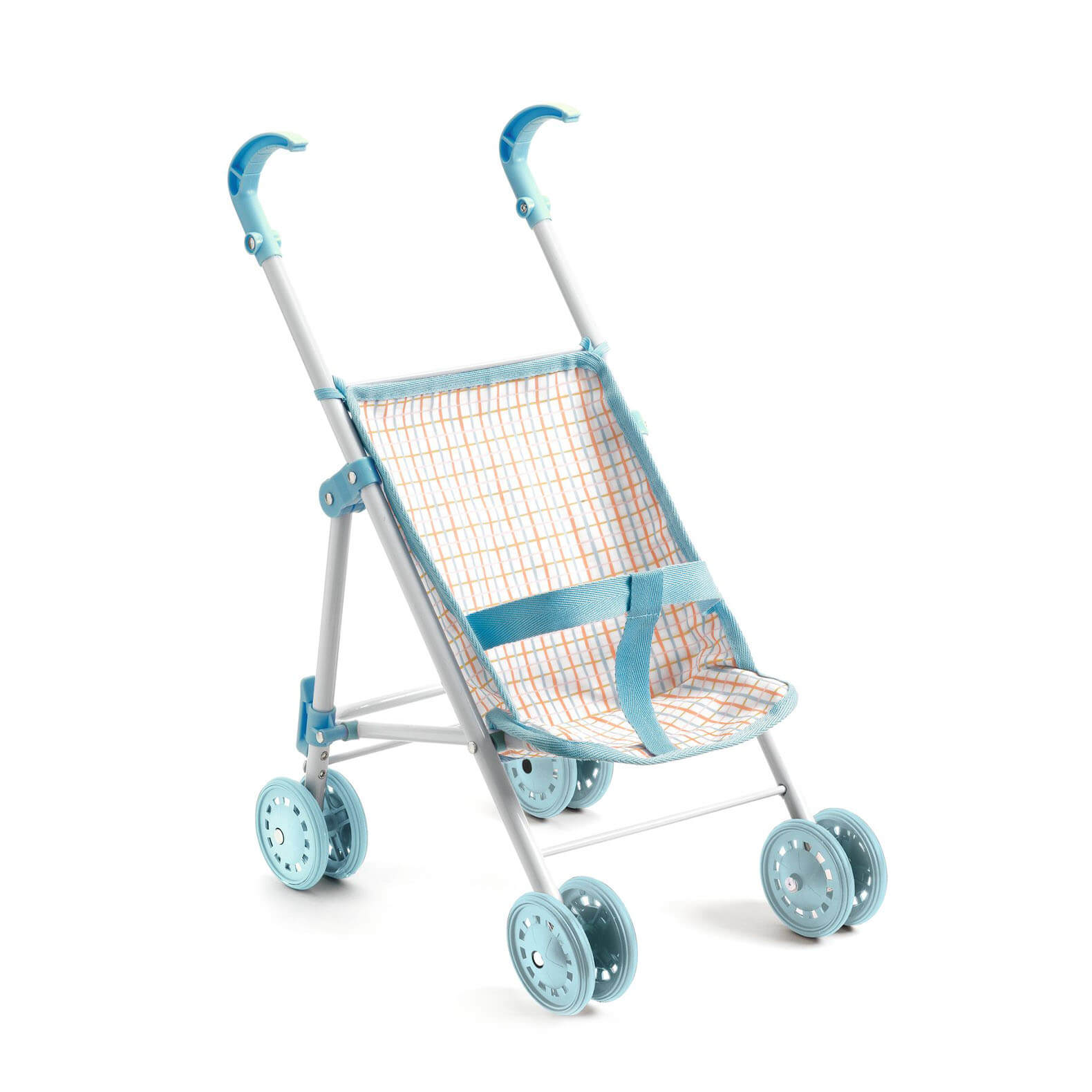 Doll Stroller 44cm - Blue Lines
