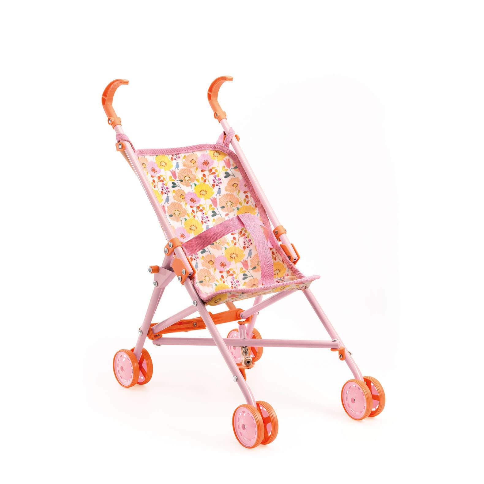 Djeco Doll Pram Flowers 54 cm