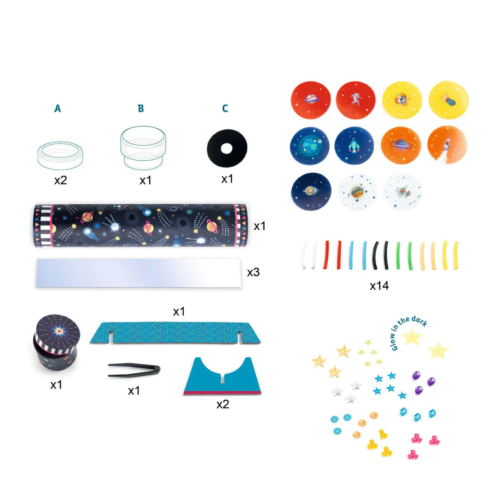 Do It Yourself Craft Set - Space Kaleidoscope