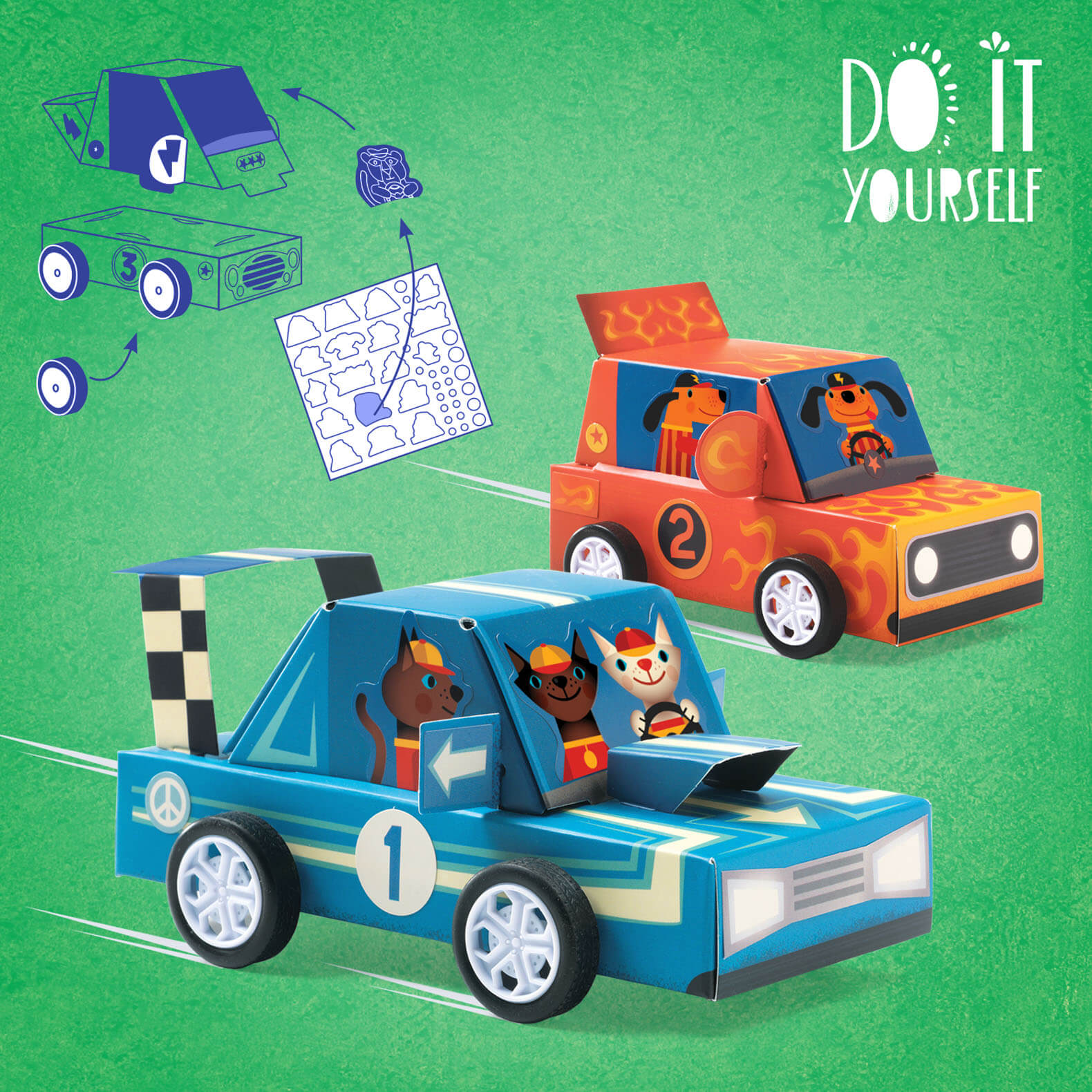 Do It Yourself Craft Set - Grand Prix Racing Cars