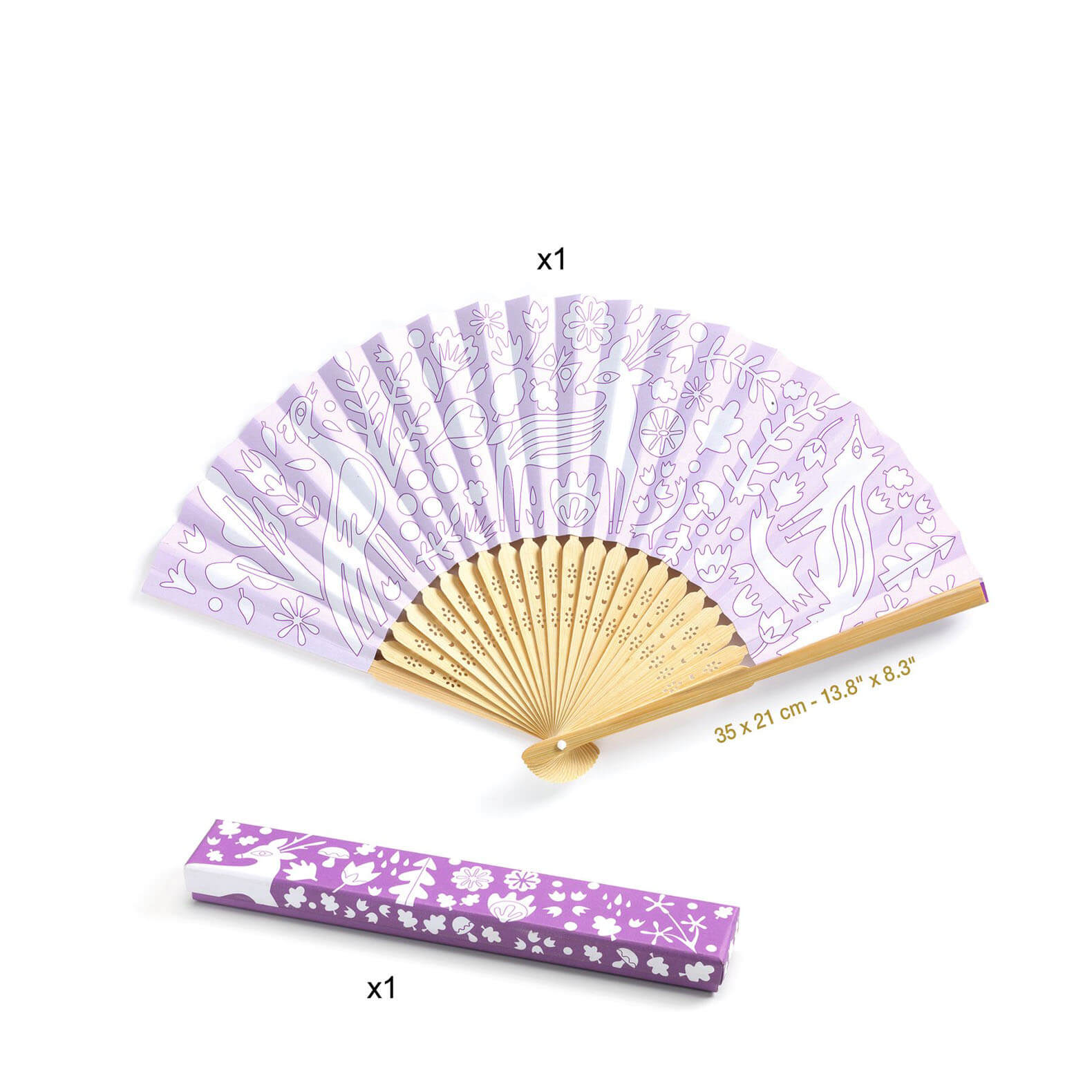 Colour In Craft Set - Woodland Fan