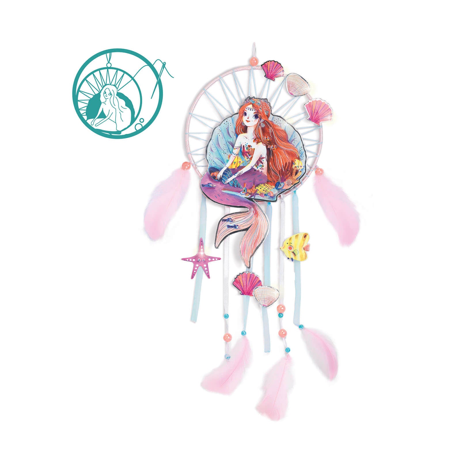 Do It Yourself Craft Set - Gentle Mermaid Dream Catcher
