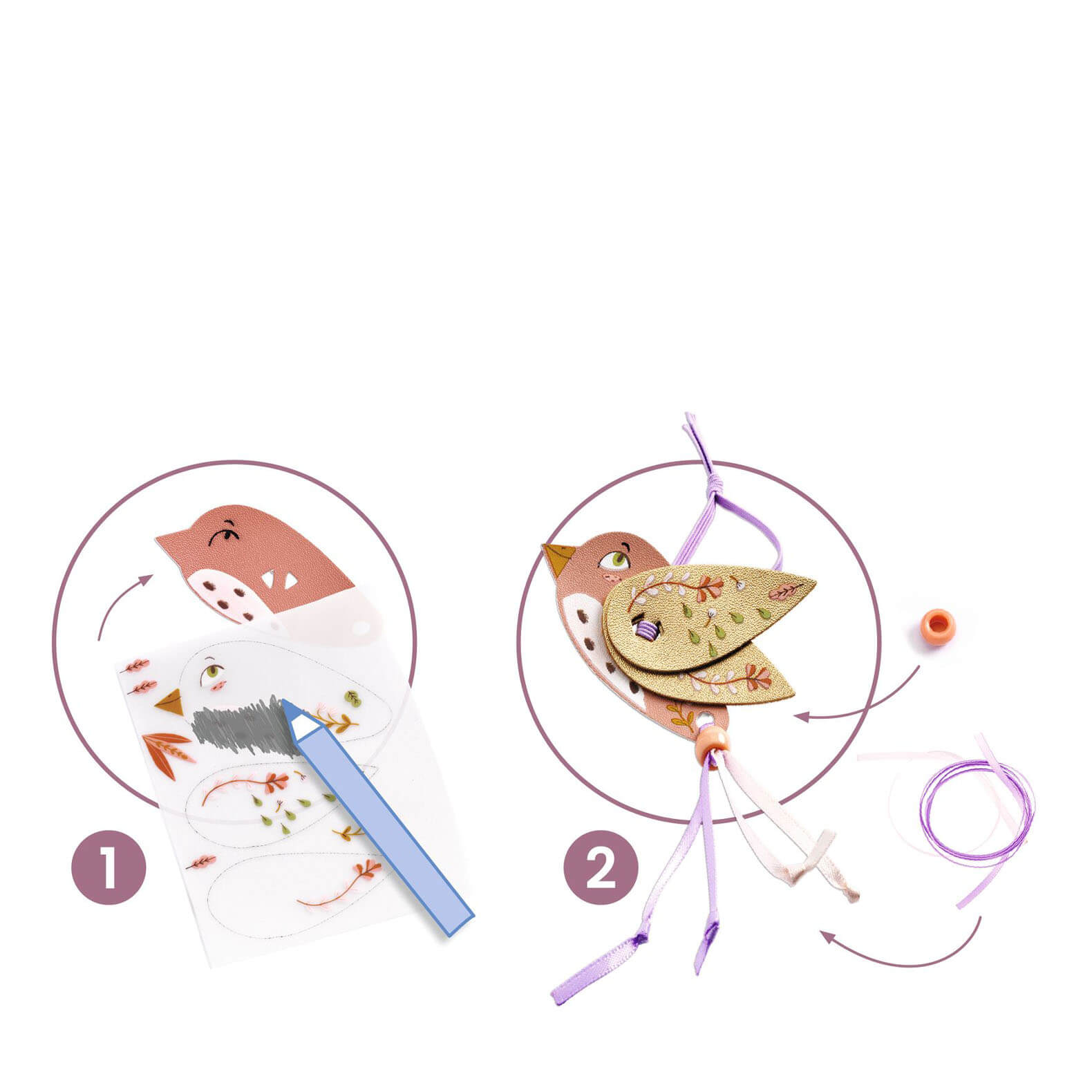 Do It Yourself Craft Set - Rose Finch Jewellery Set