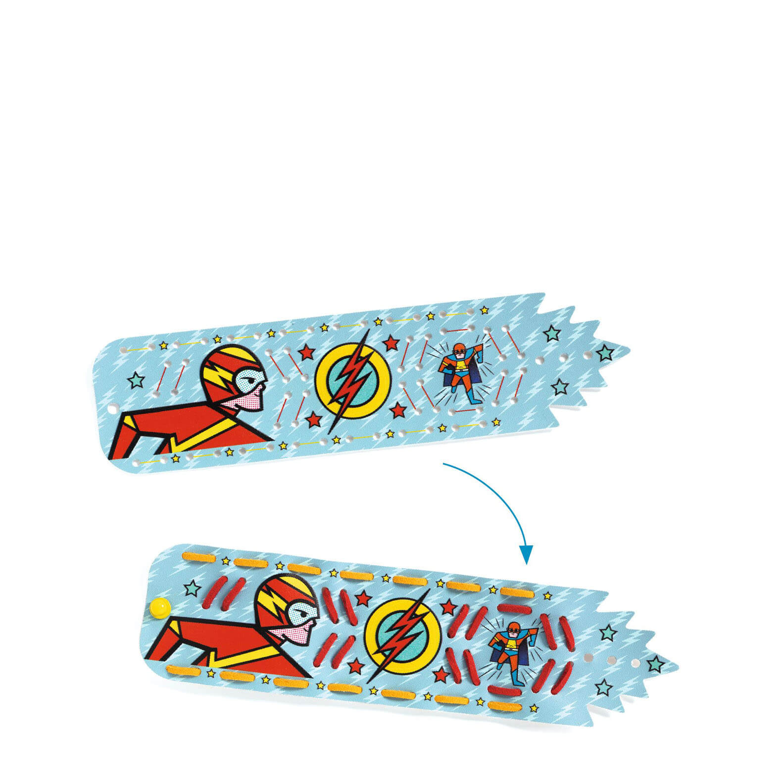 Do It Yourself Mosaics Craft Set - Superhero Bracelets