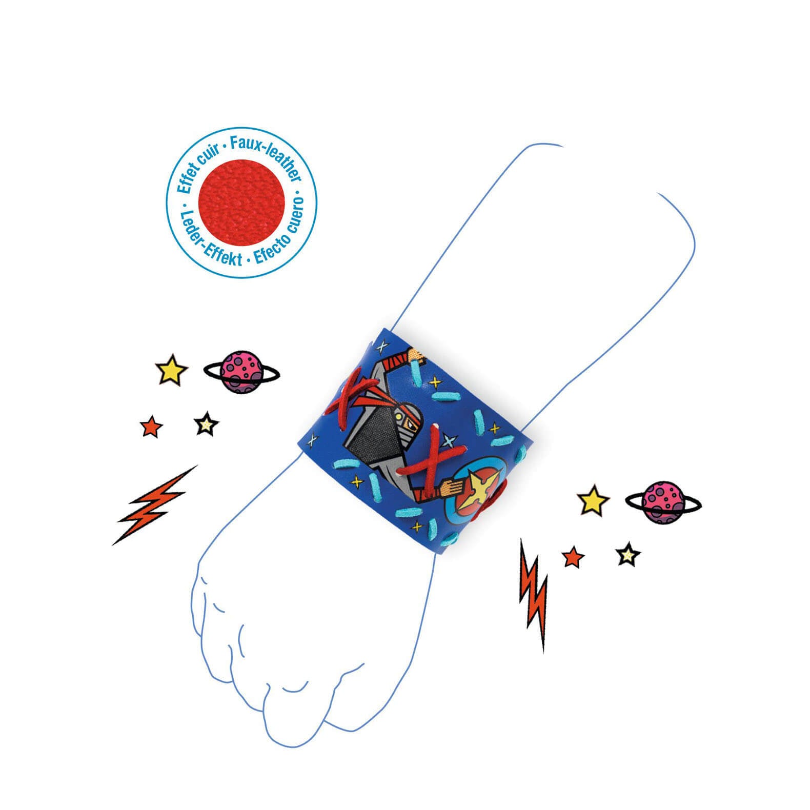 Do It Yourself Mosaics Craft Set - Superhero Bracelets