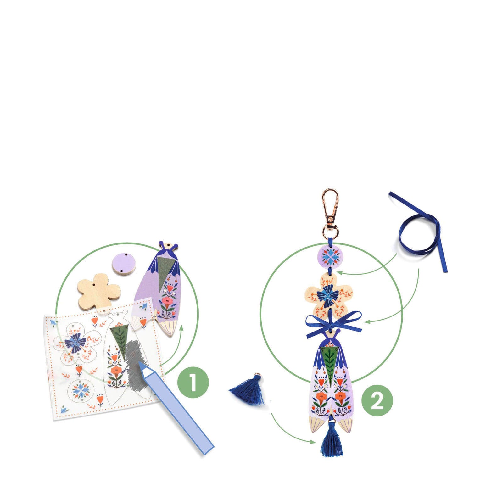 Do It Yourself Craft Set - Butterfly Bag Charms