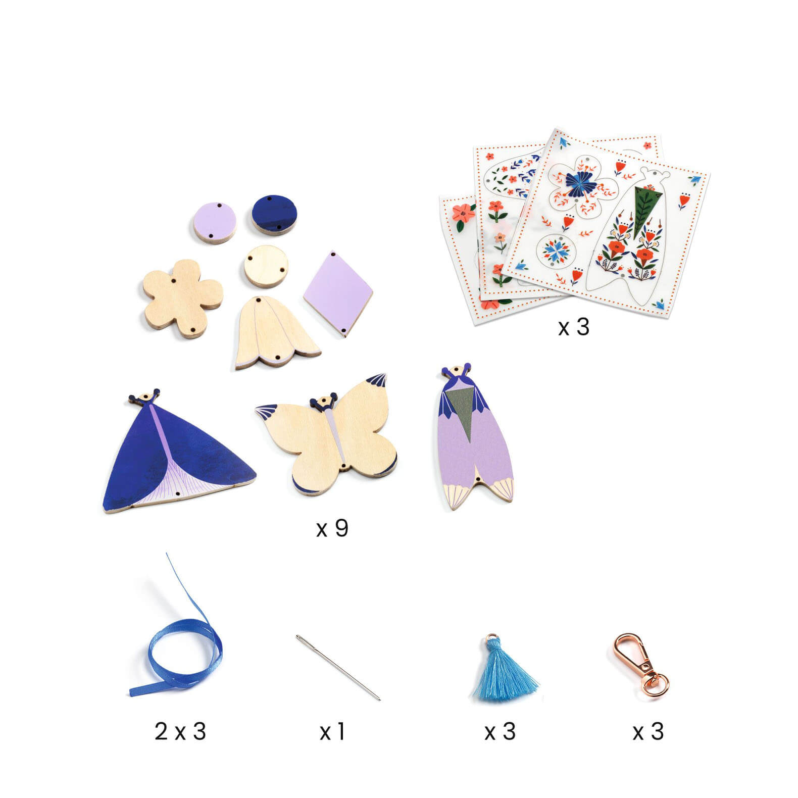Do It Yourself Craft Set - Butterfly Bag Charms