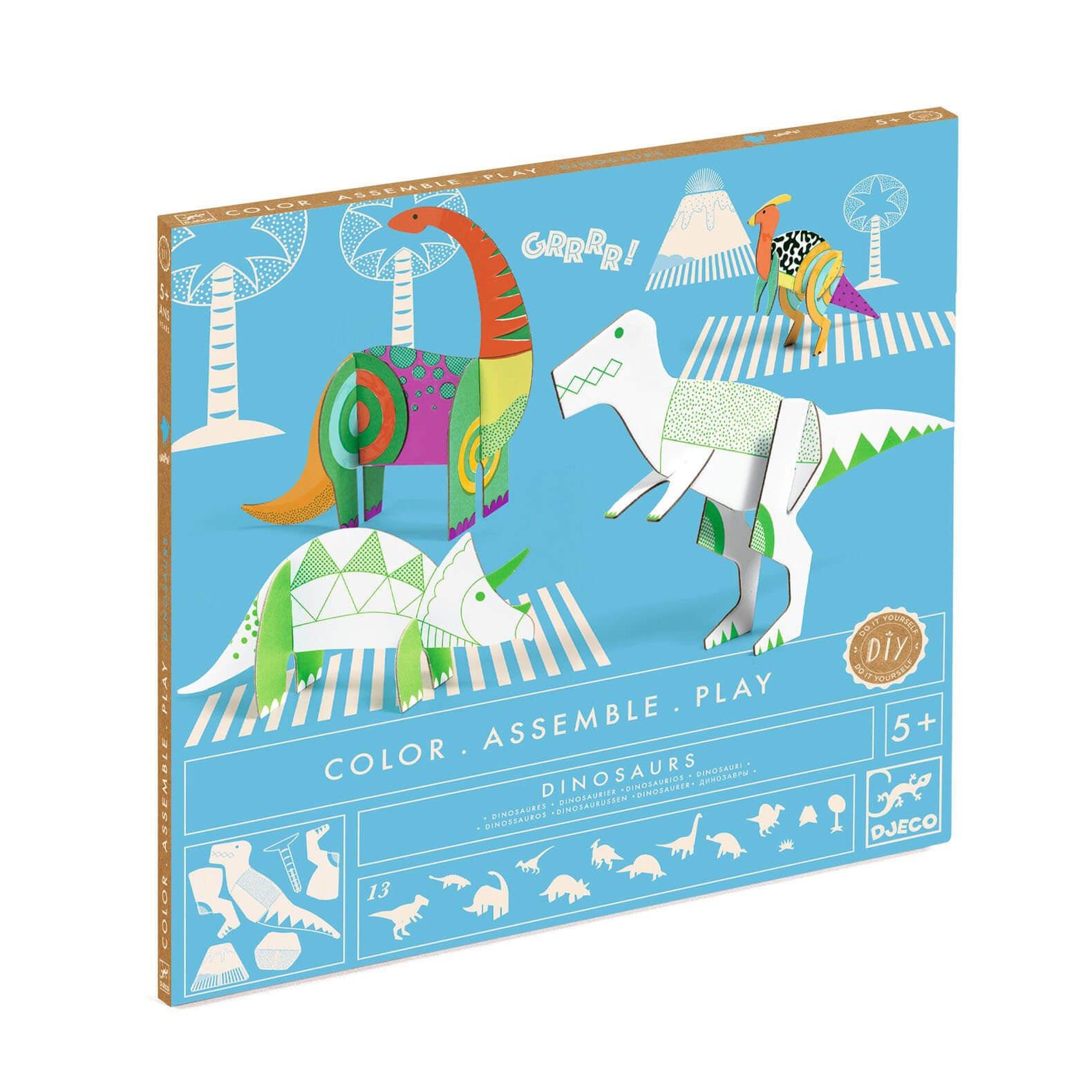 Colour Assemble Play Craft Set - Dinosaurs