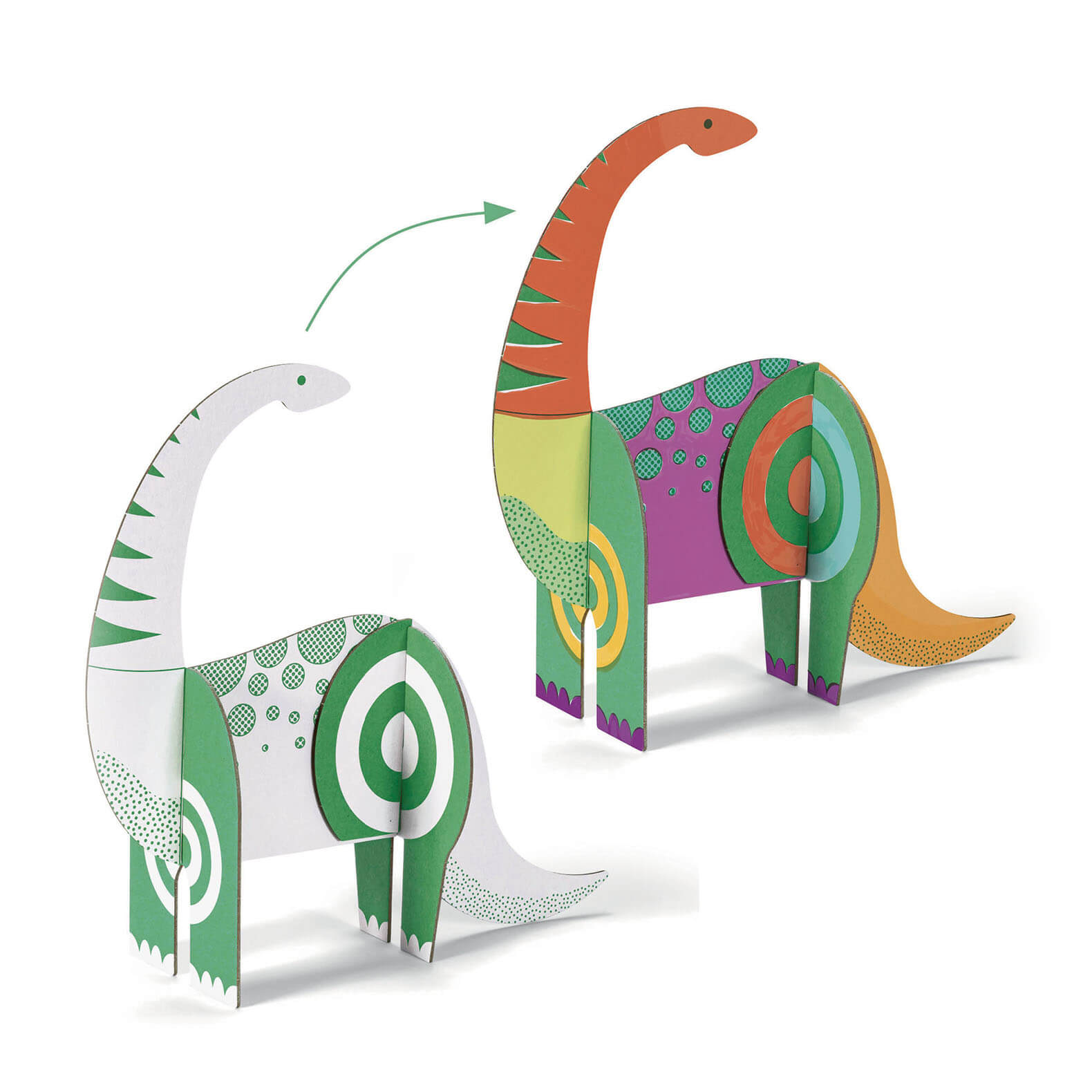 Colour Assemble Play Craft Set - Dinosaurs