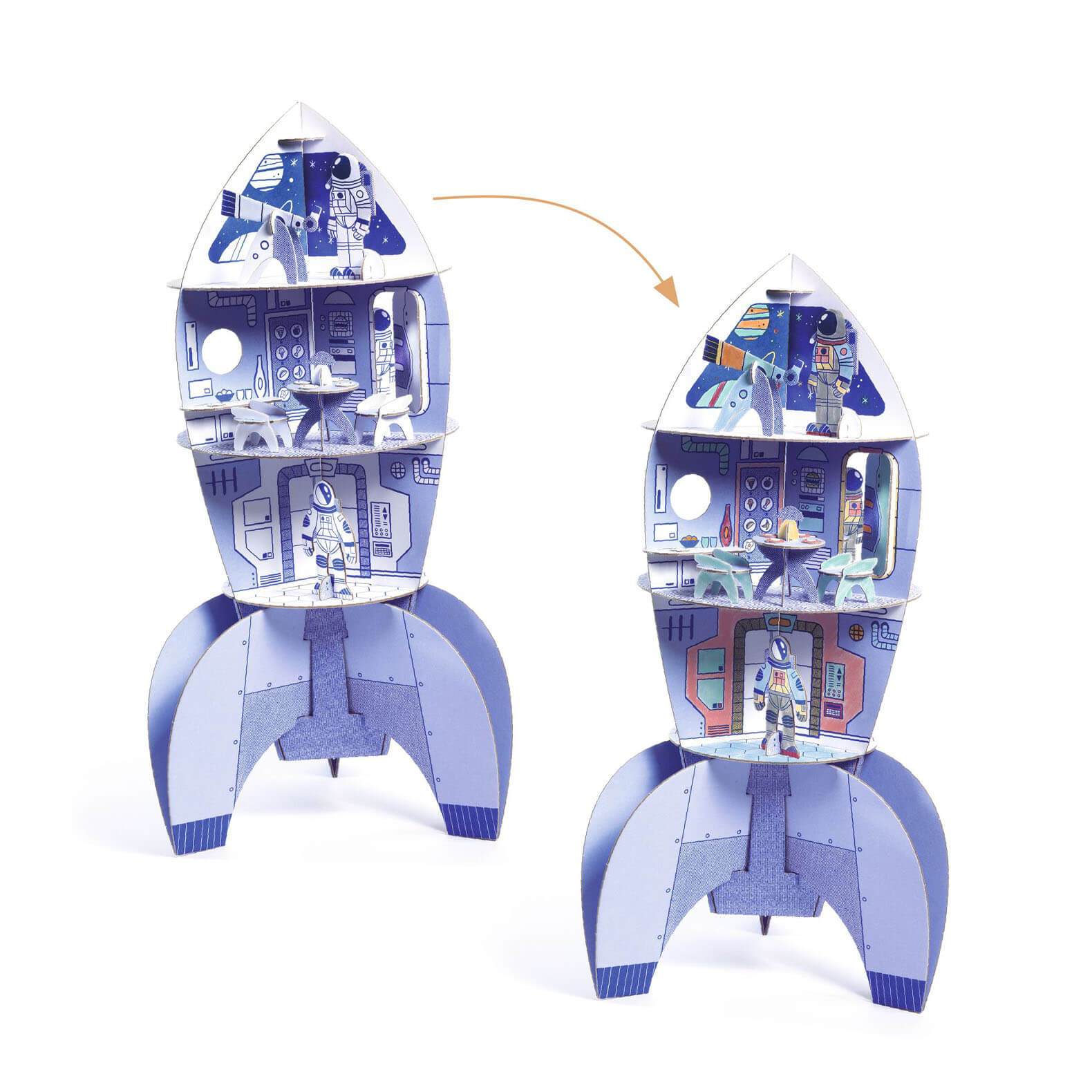 Colour Assemble Play Craft Set - Space Rocket
