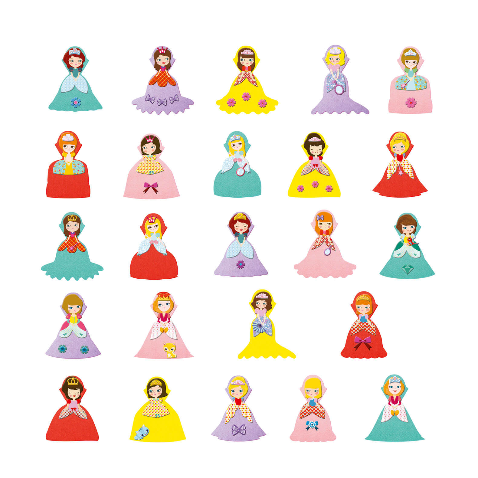 Stickers Collage Craft Set - I Love Princesses