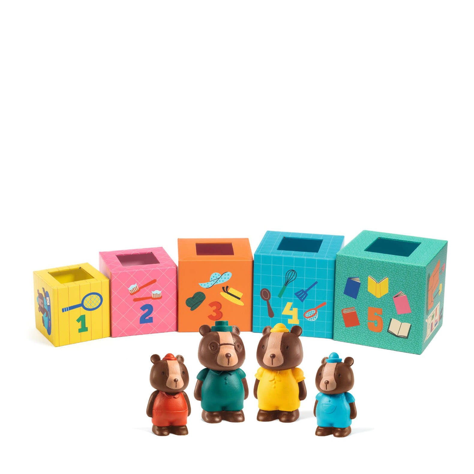 Bears Stacking Blocks House