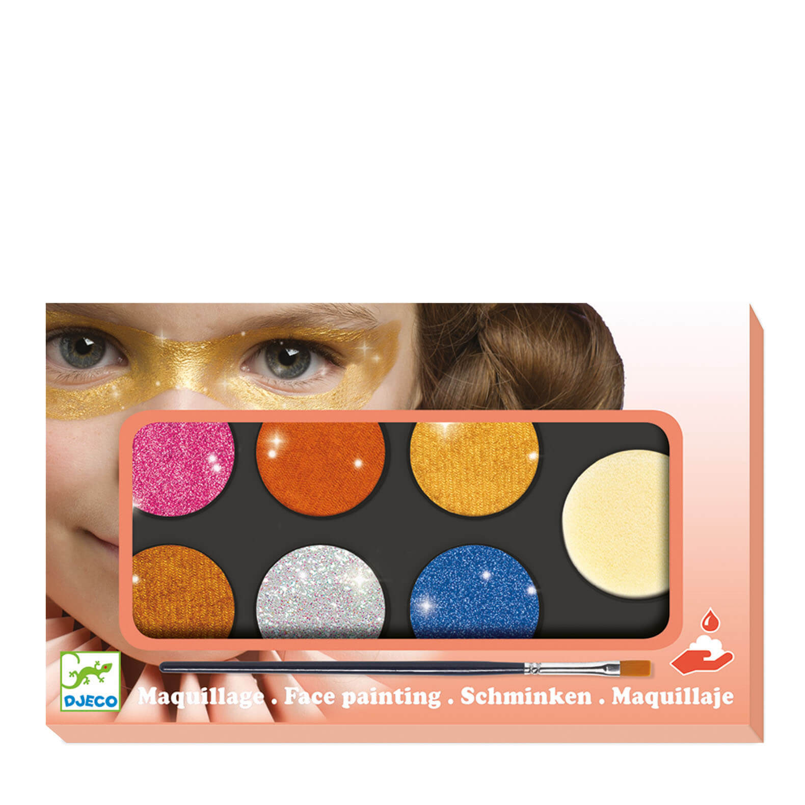 Body Art Face Paint Set - Metallic