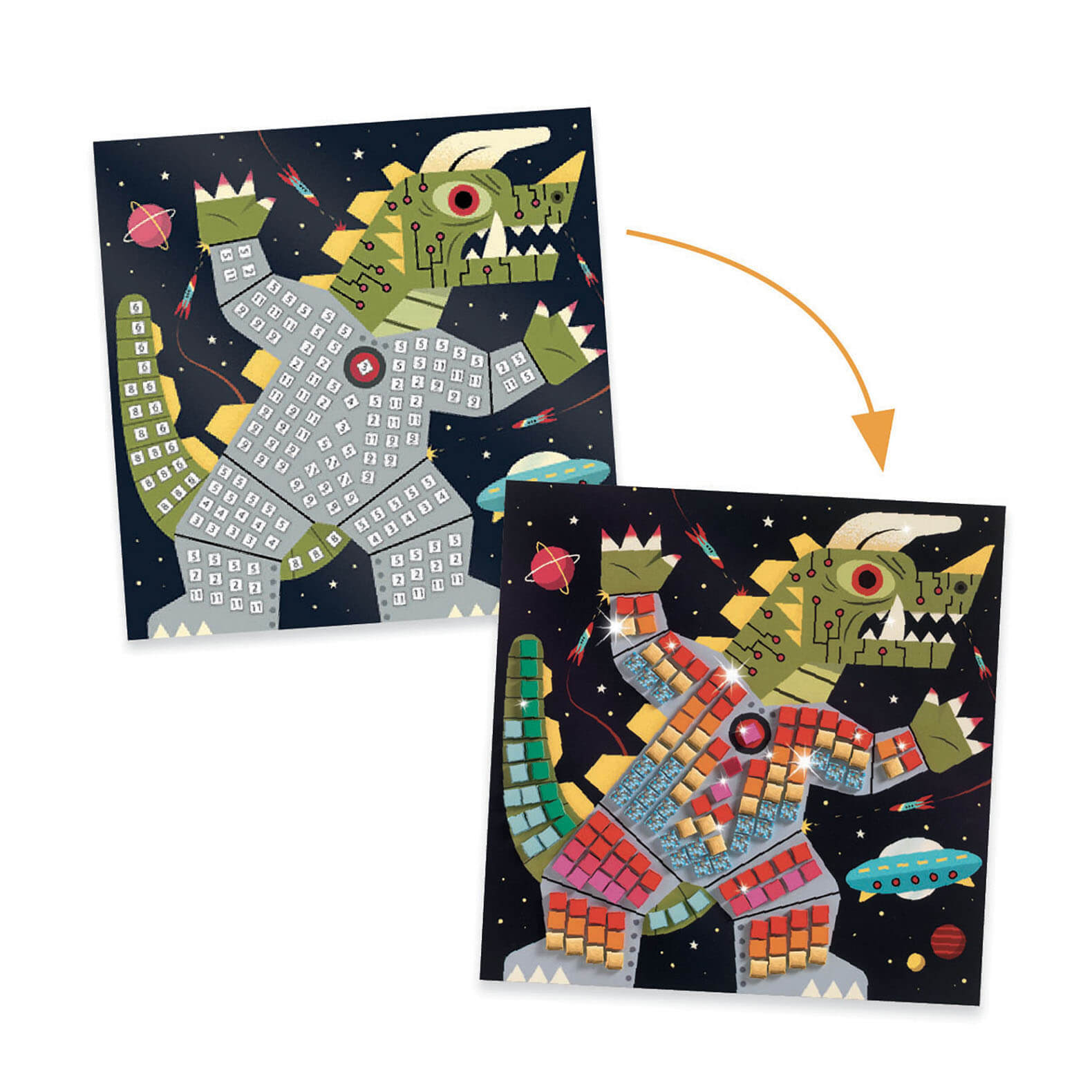 Mosaic Craft Set - Space Battle