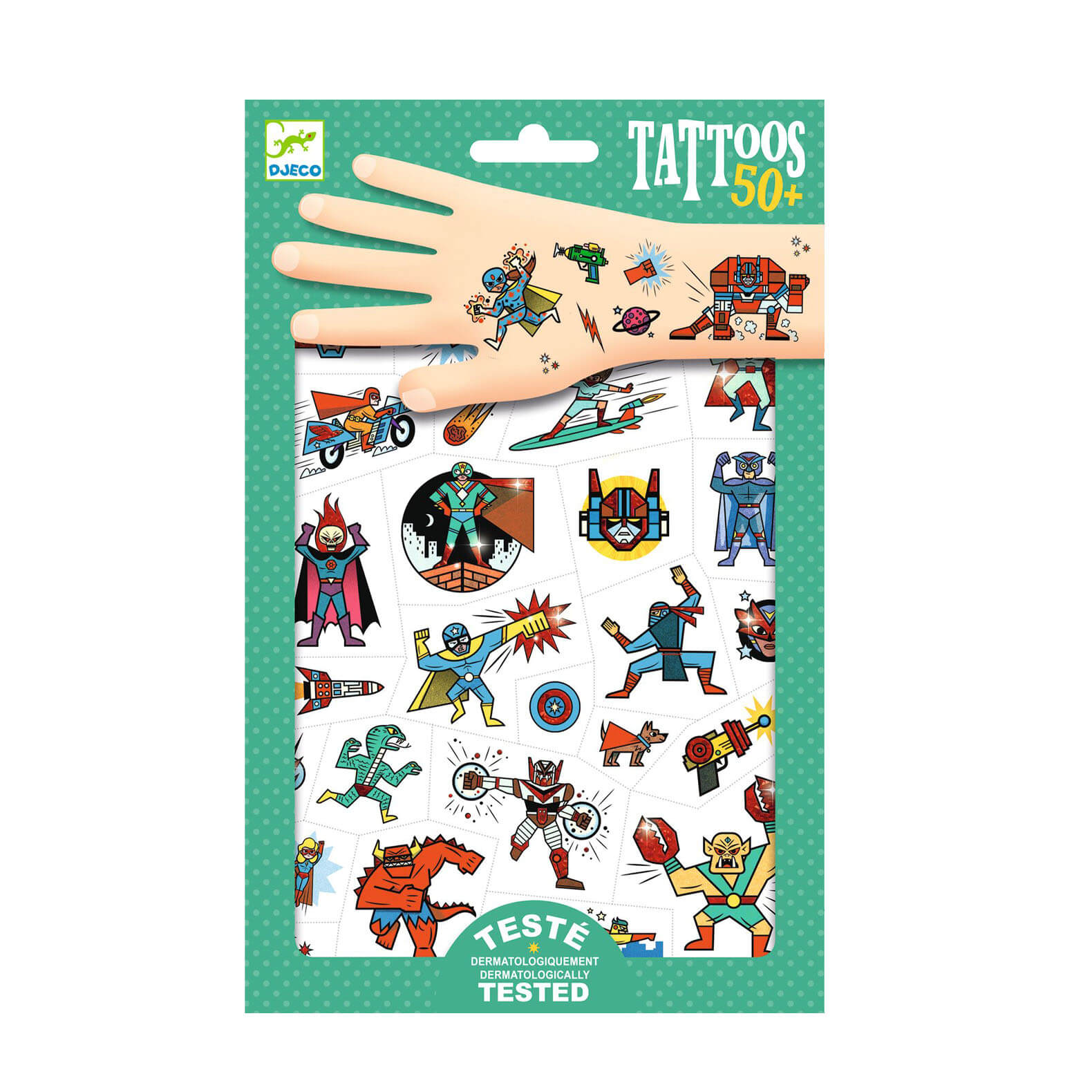 Heroes Vs Villains Temporary Tattoos