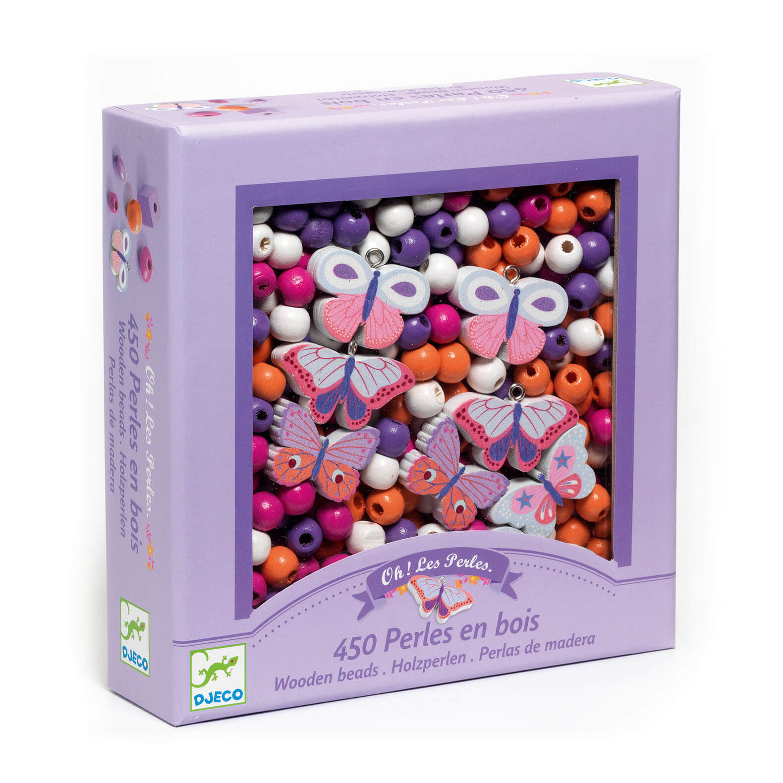 Wooden Beads - Butterflies
