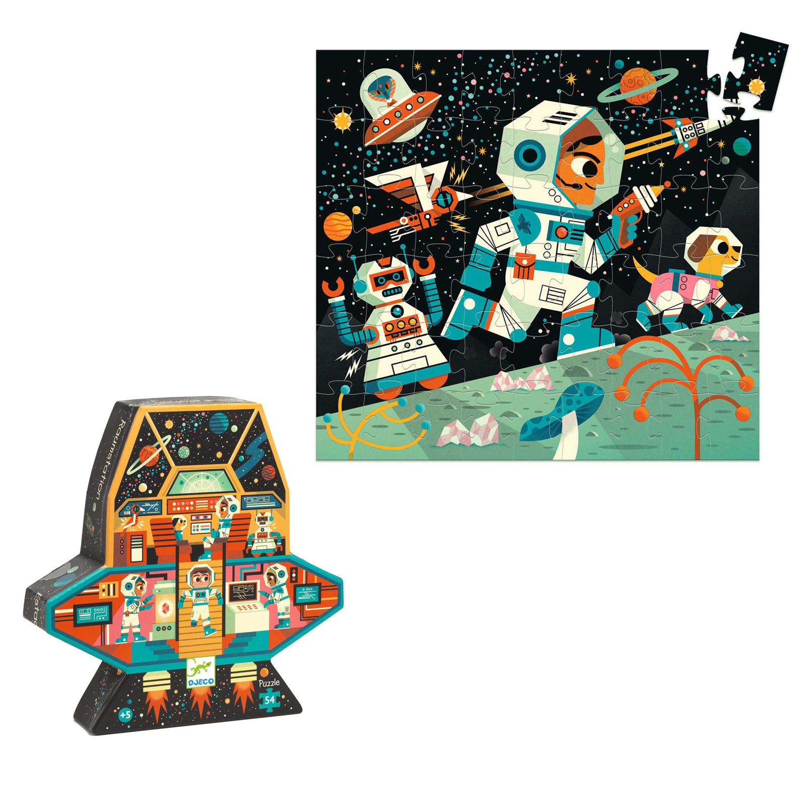 Silhouette 54 Piece Puzzle - Space Station