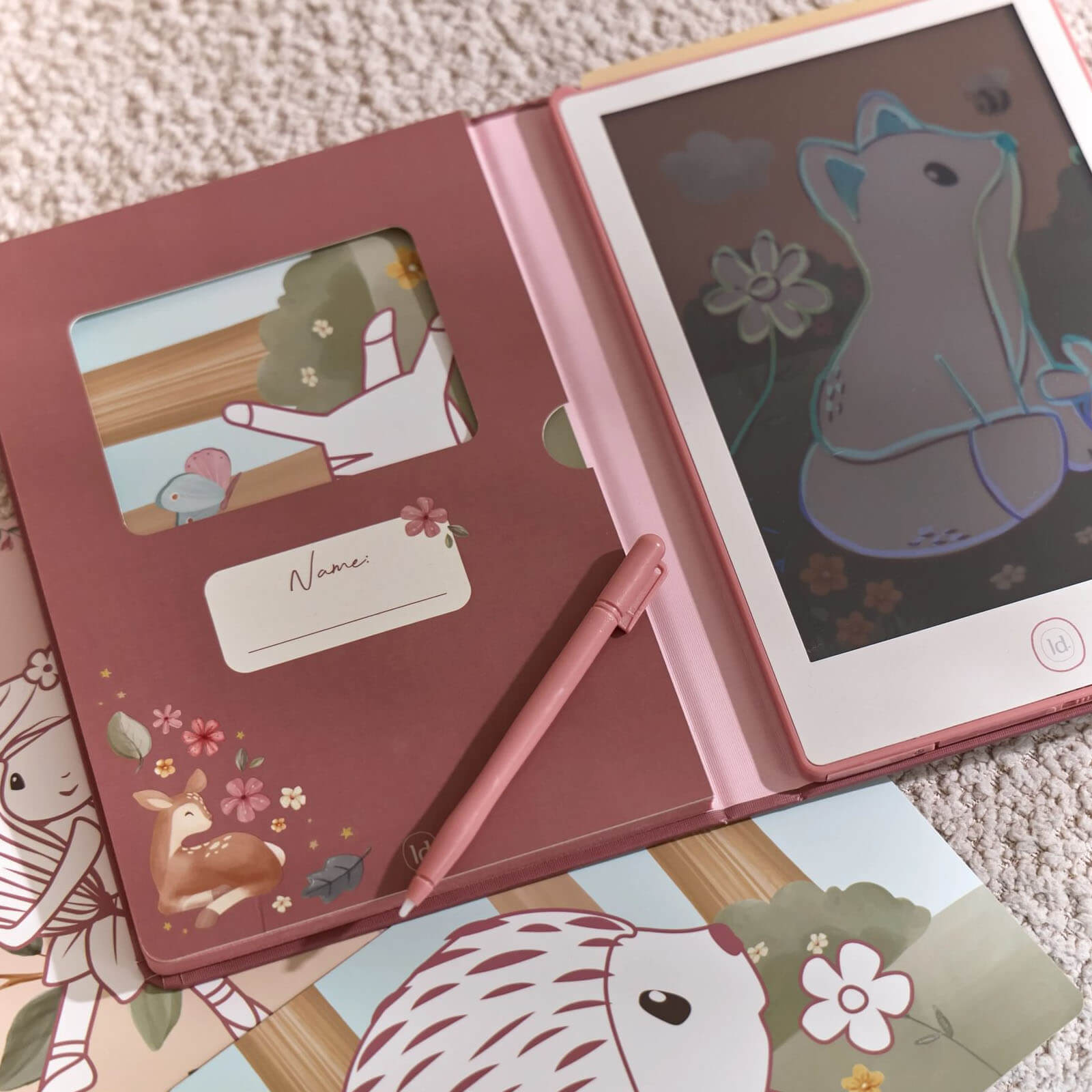 Drawing Tablet - Pink - Fairy Garden