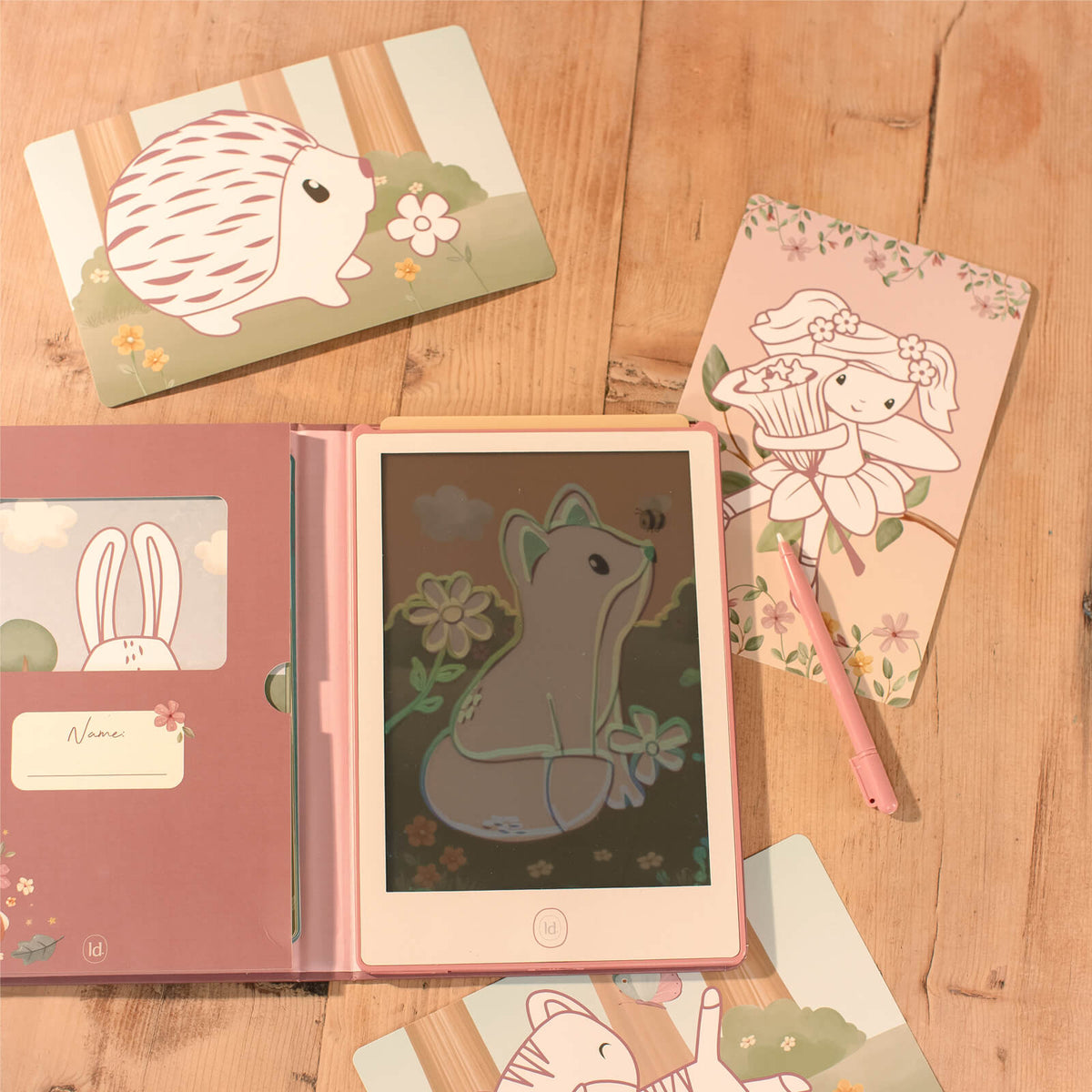 Drawing Tablet - Pink - Fairy Garden