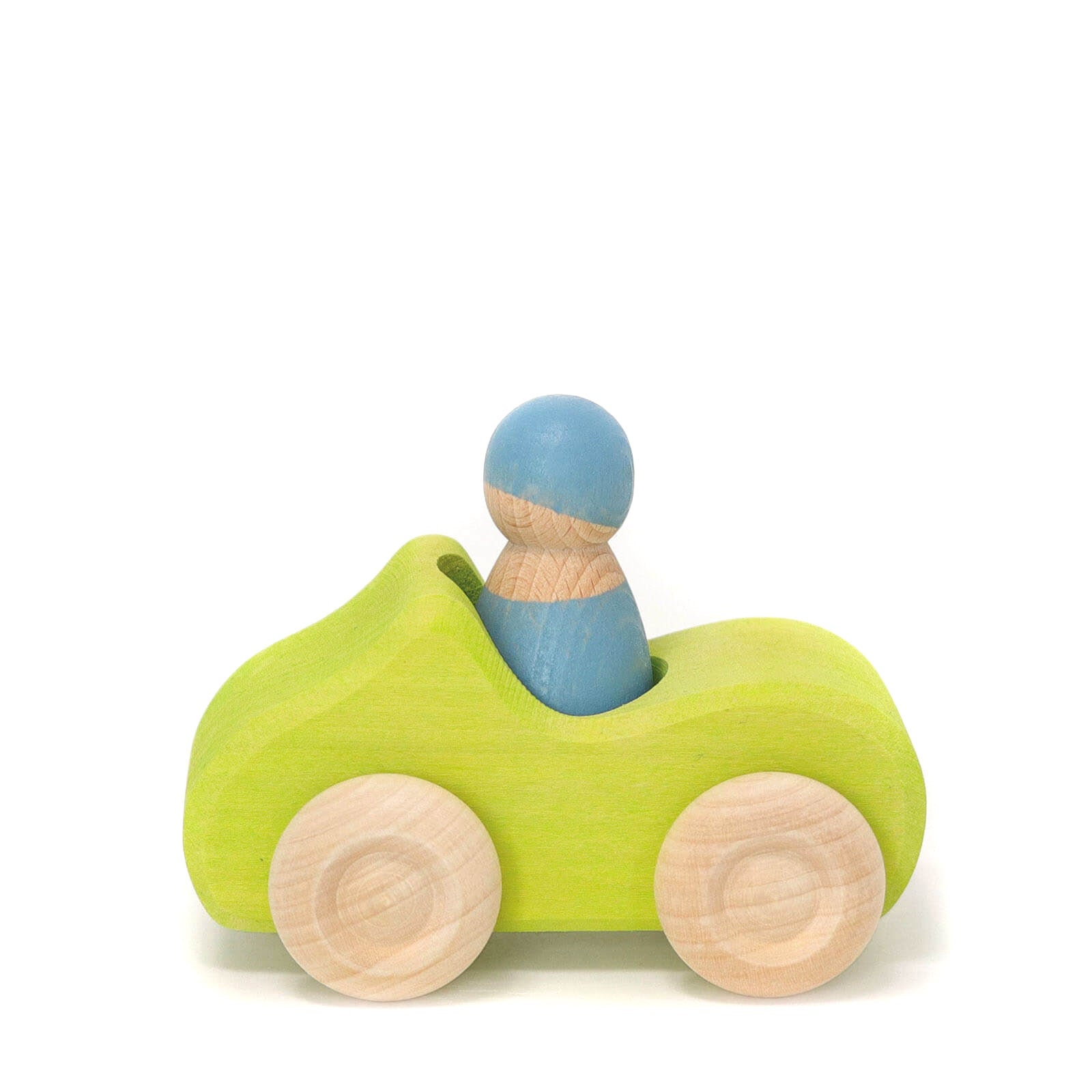 Small Wooden Convertible Car - Green