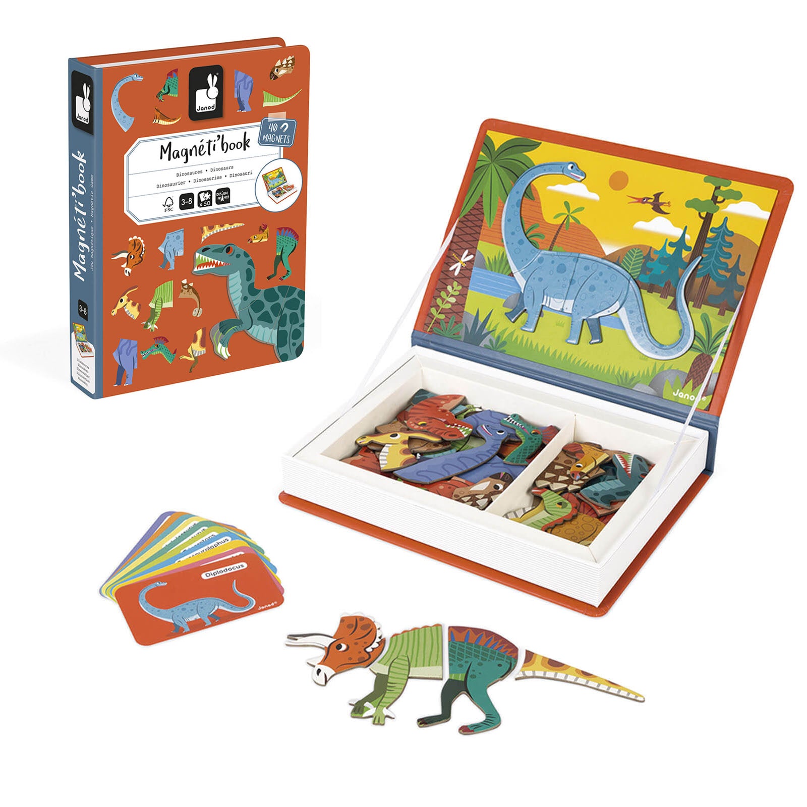 Magnetic Book - Dinosaurs