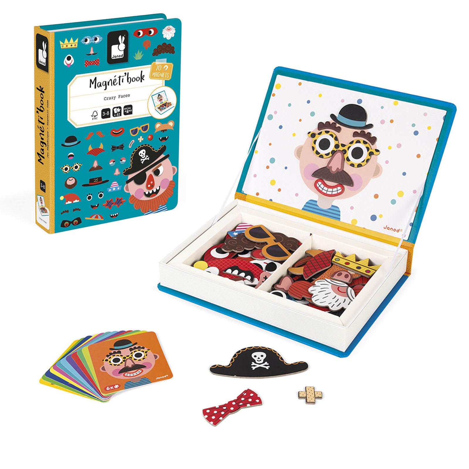 Magnetic Book - Boy's Crazy Faces
