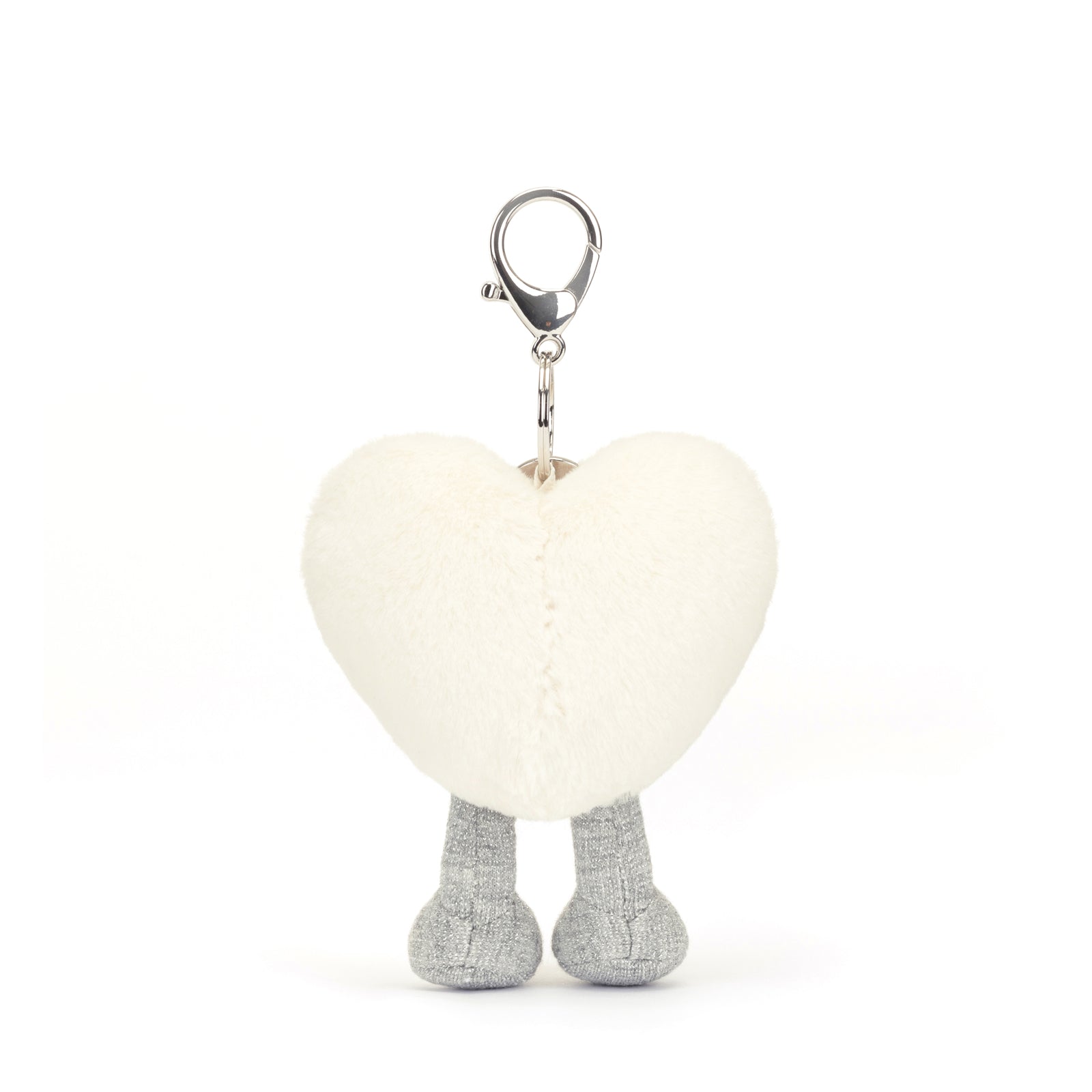 Amuseable Heart Bag Charm Cream
