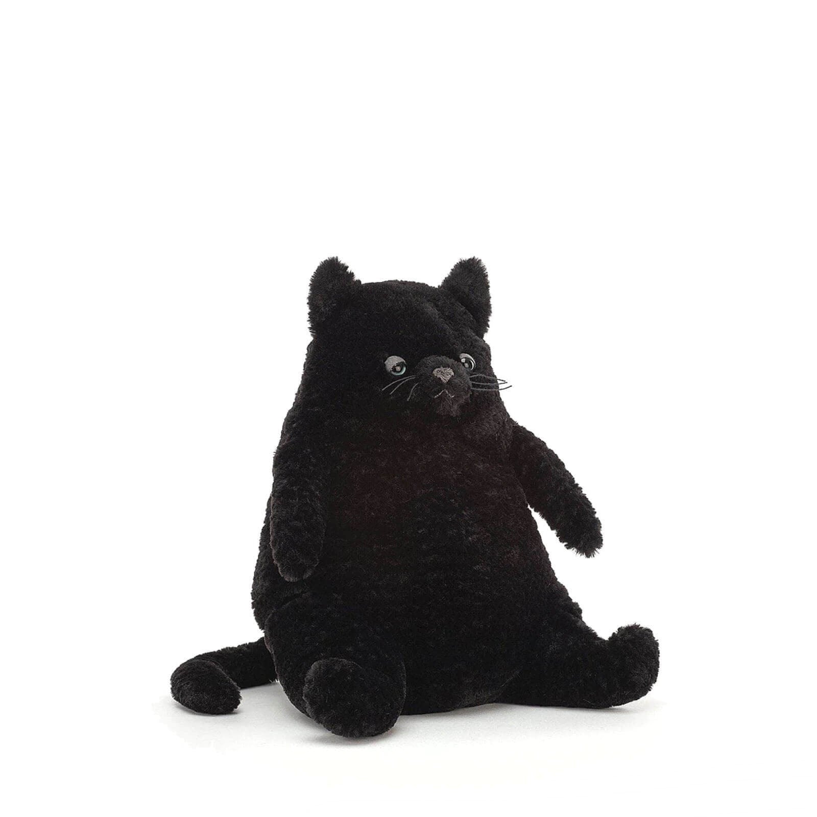 Jellycat Small Amore Cat Black Soft Teddy Toy – Small Kins