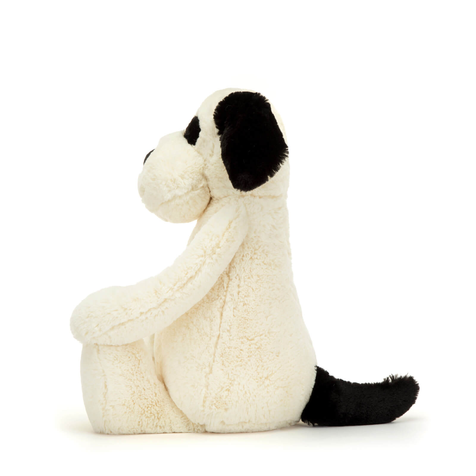 Big Bashful Black and Cream Puppy