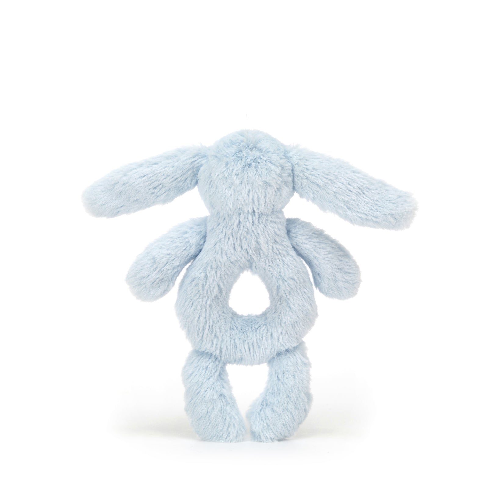 Bashful Bunny Ring Rattle Blue