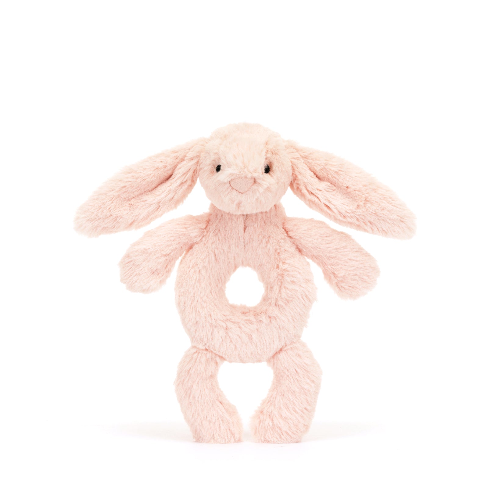 Bashful Bunny Ring Rattle Blush