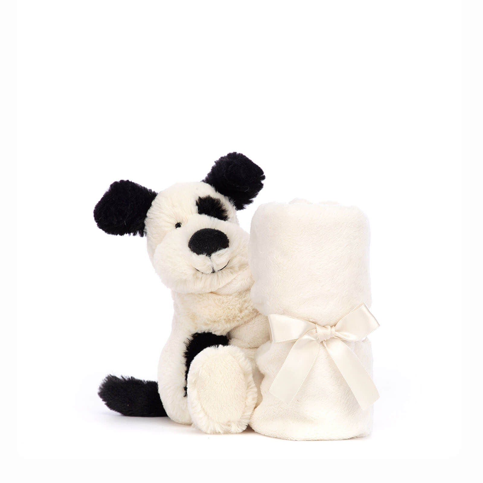 Bashful Black and Cream Puppy Soother