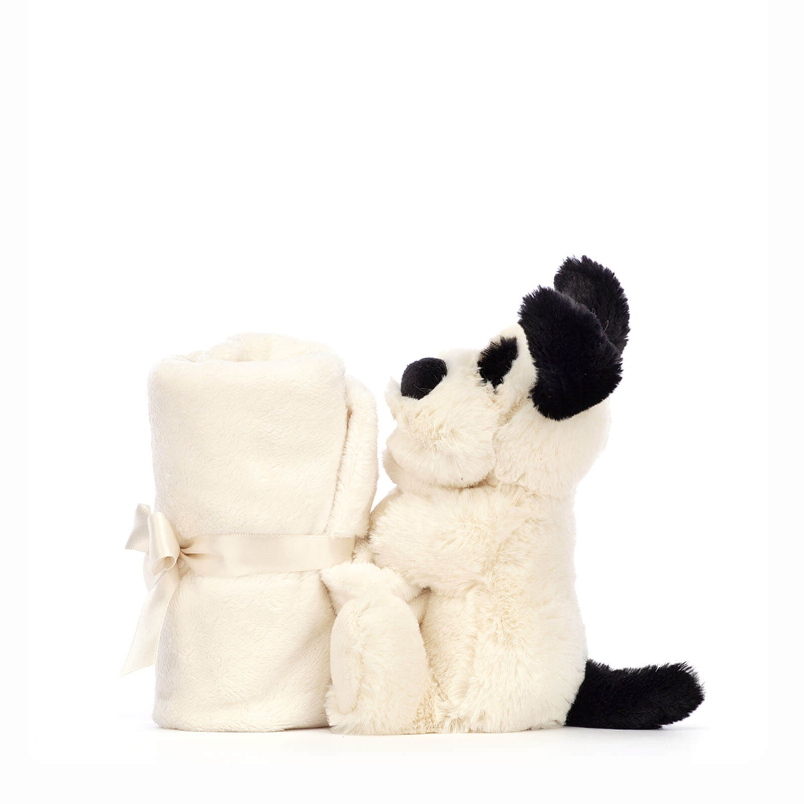 Bashful Black and Cream Puppy Soother
