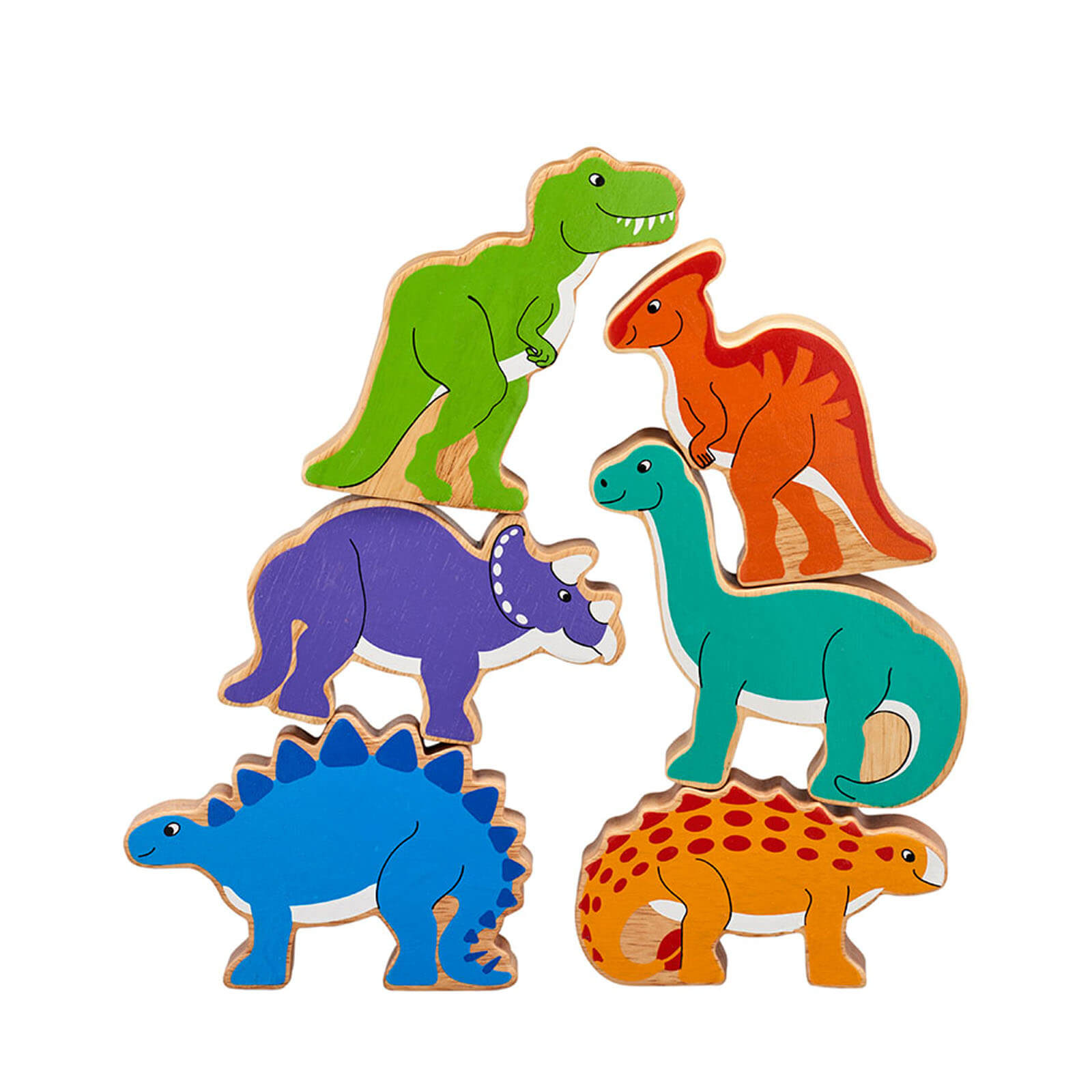 Lanka Kade Wooden Dinosaur Play Set - 6 Pieces – Small Kins