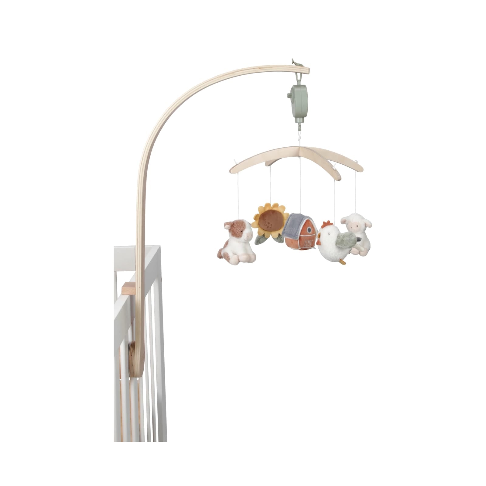 Wooden Music Cot Mobile - Little Farm