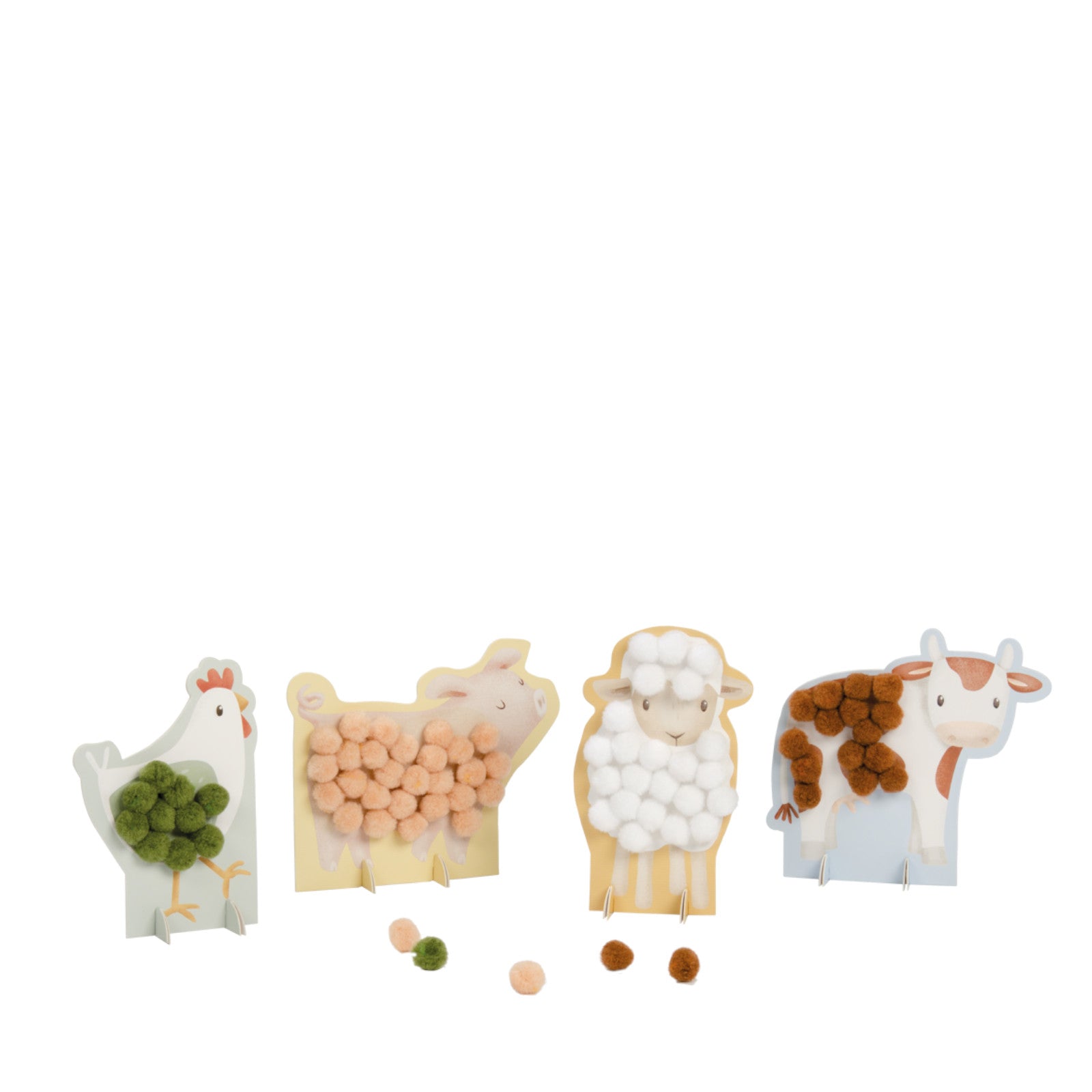 Pom Pom Cards - Little Farm