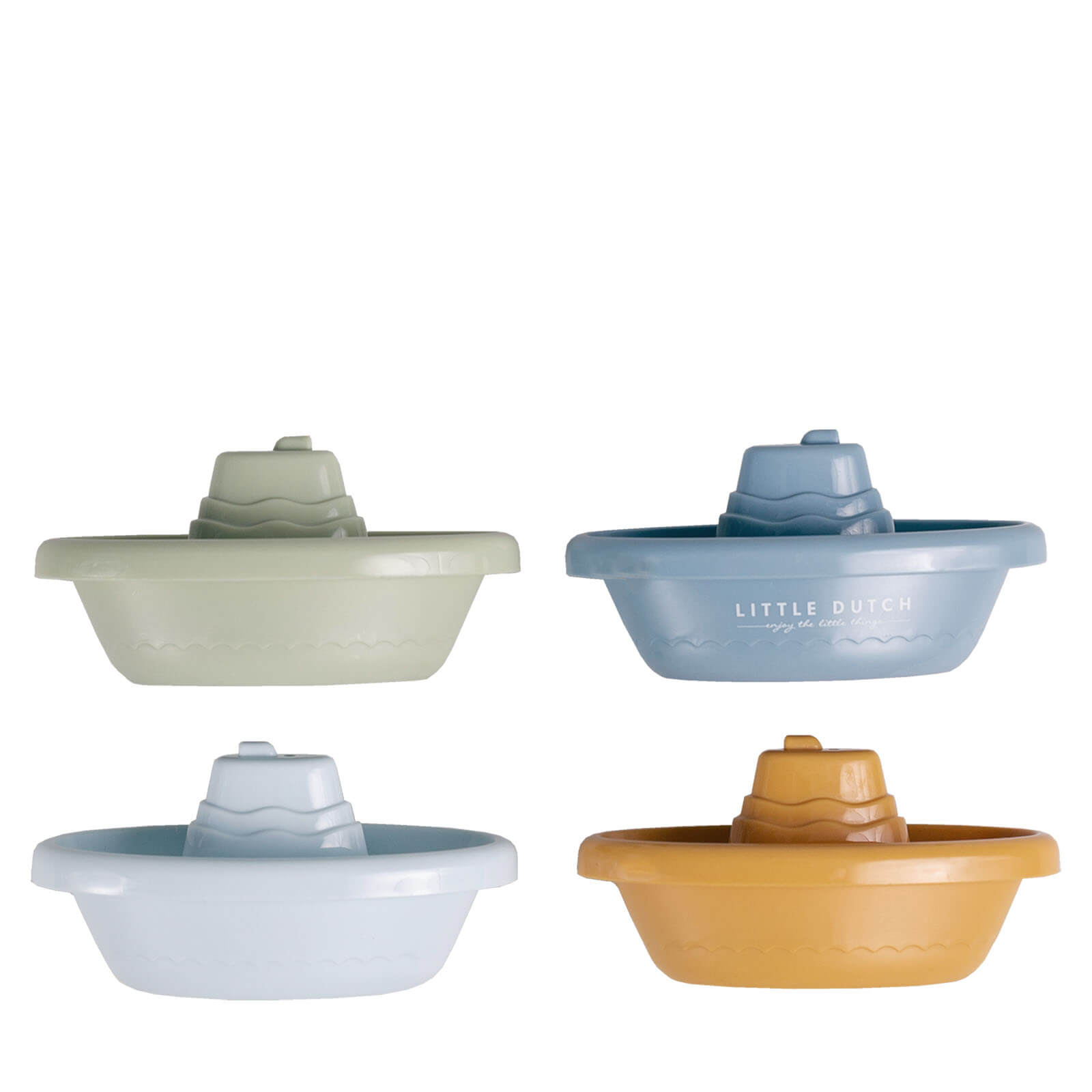 Stackable Bath Boats - Blue