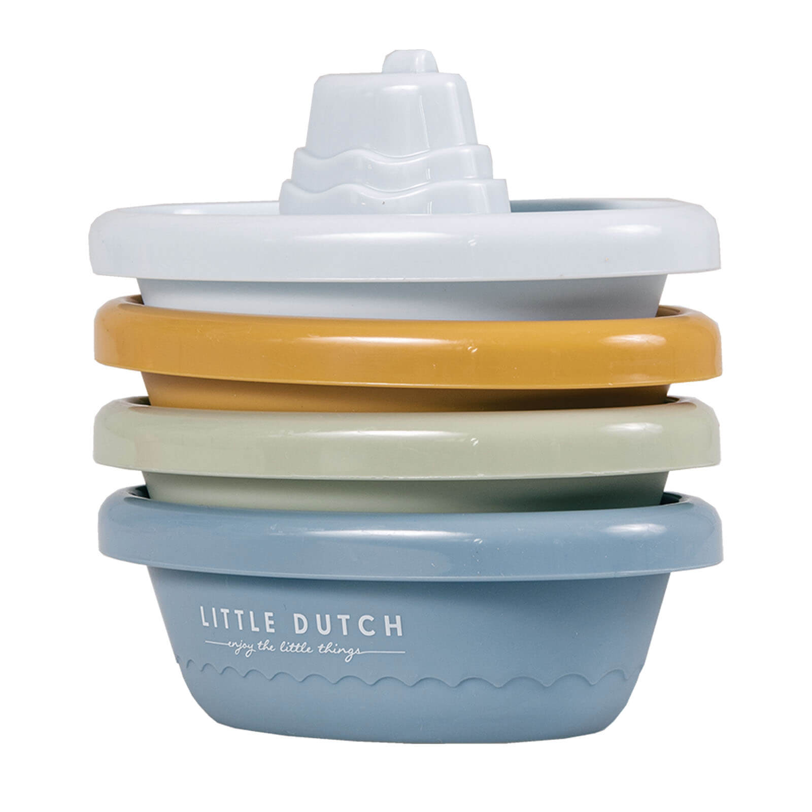 Stackable Bath Boats - Blue