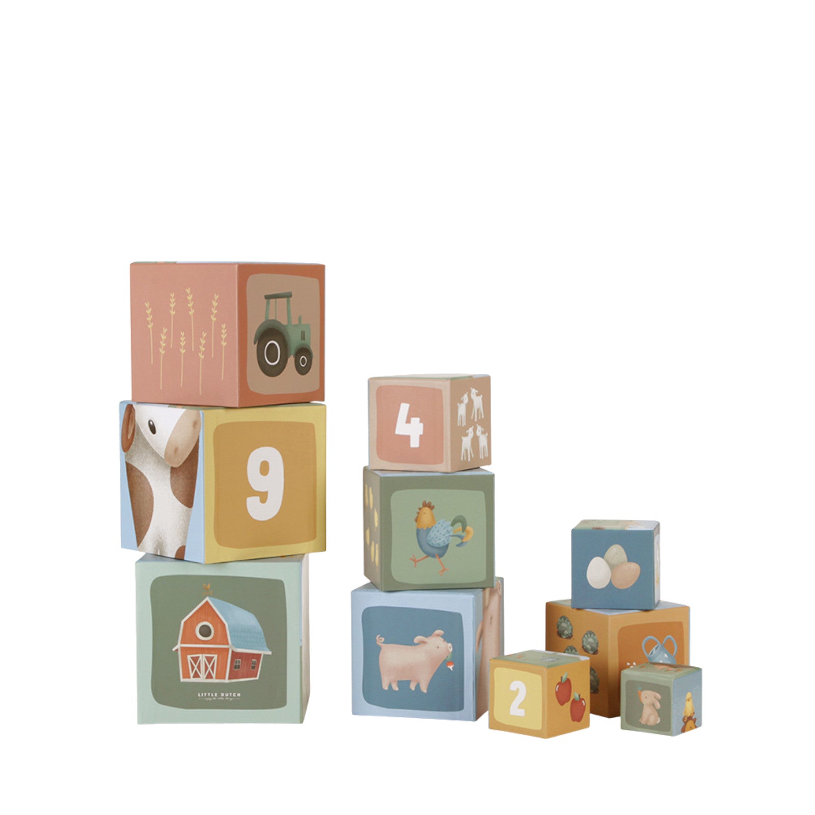 Building Blocks Cardboard - Little Farm