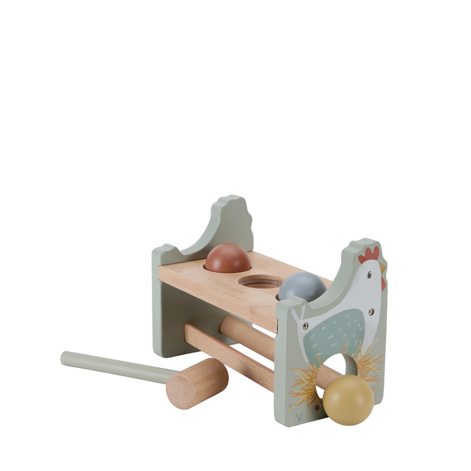 Pounding Bench with Rolling Balls - Little Farm