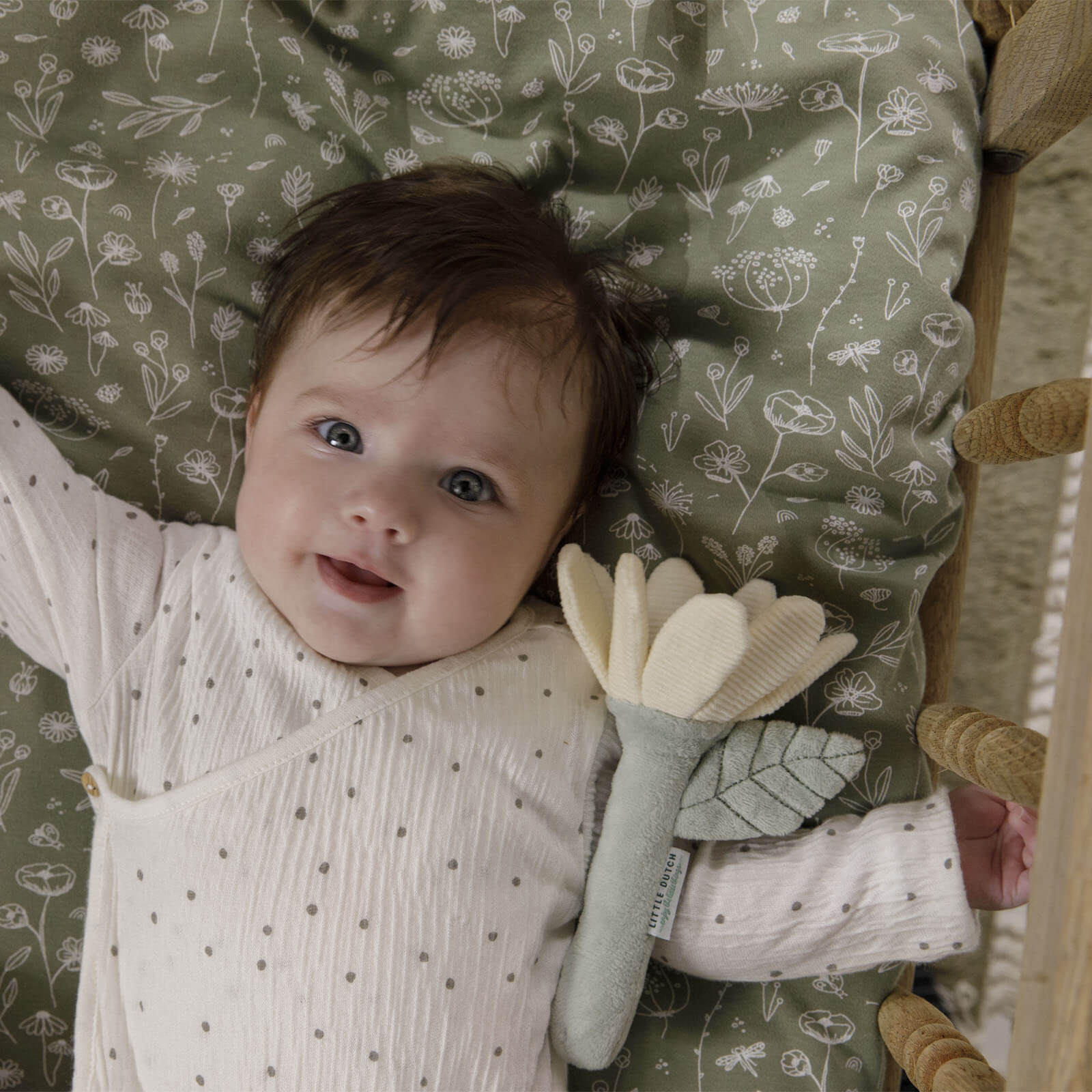 Rattle Toy - Yellow Flower