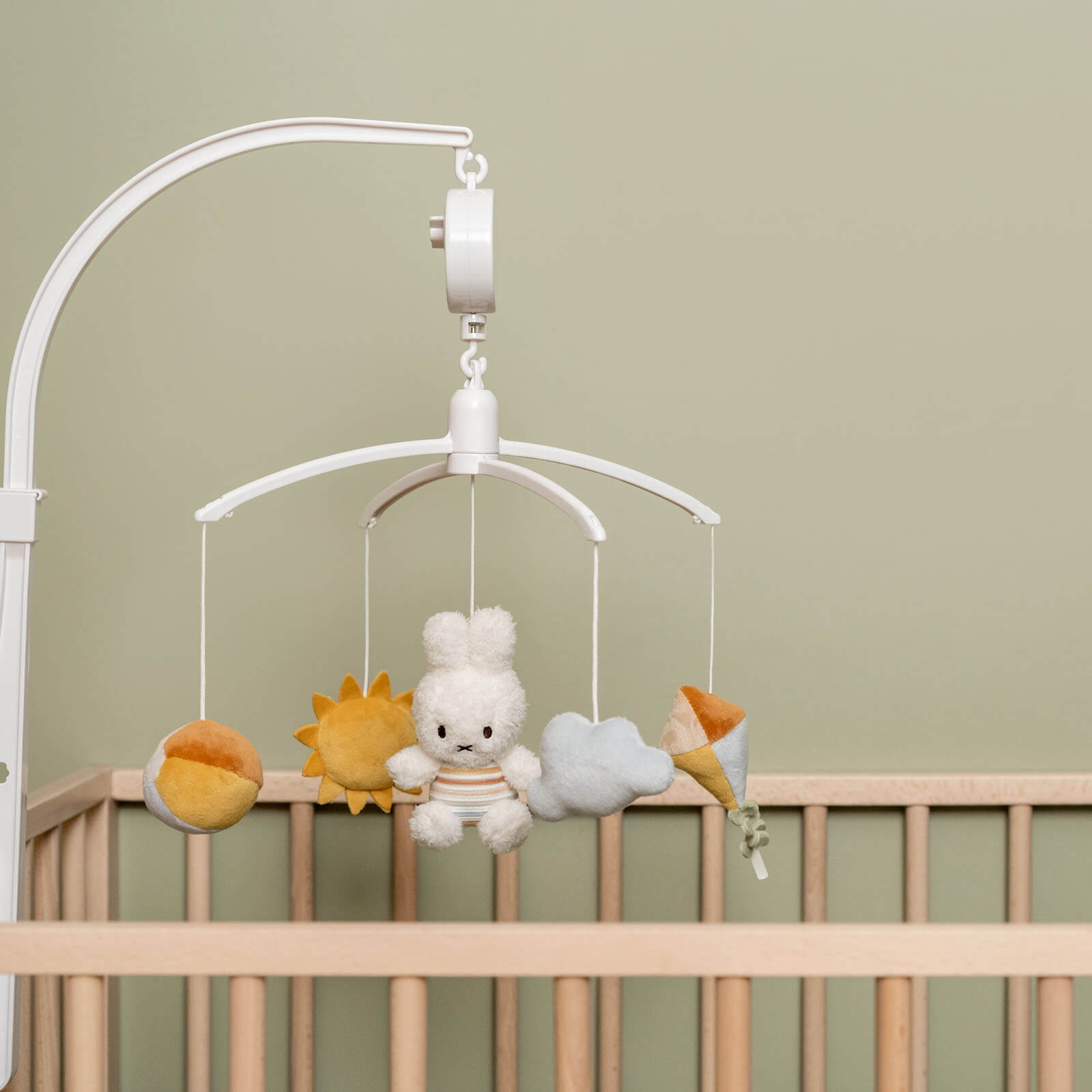 Miffy Music Cot Mobile - Vintage Sunny Stripes