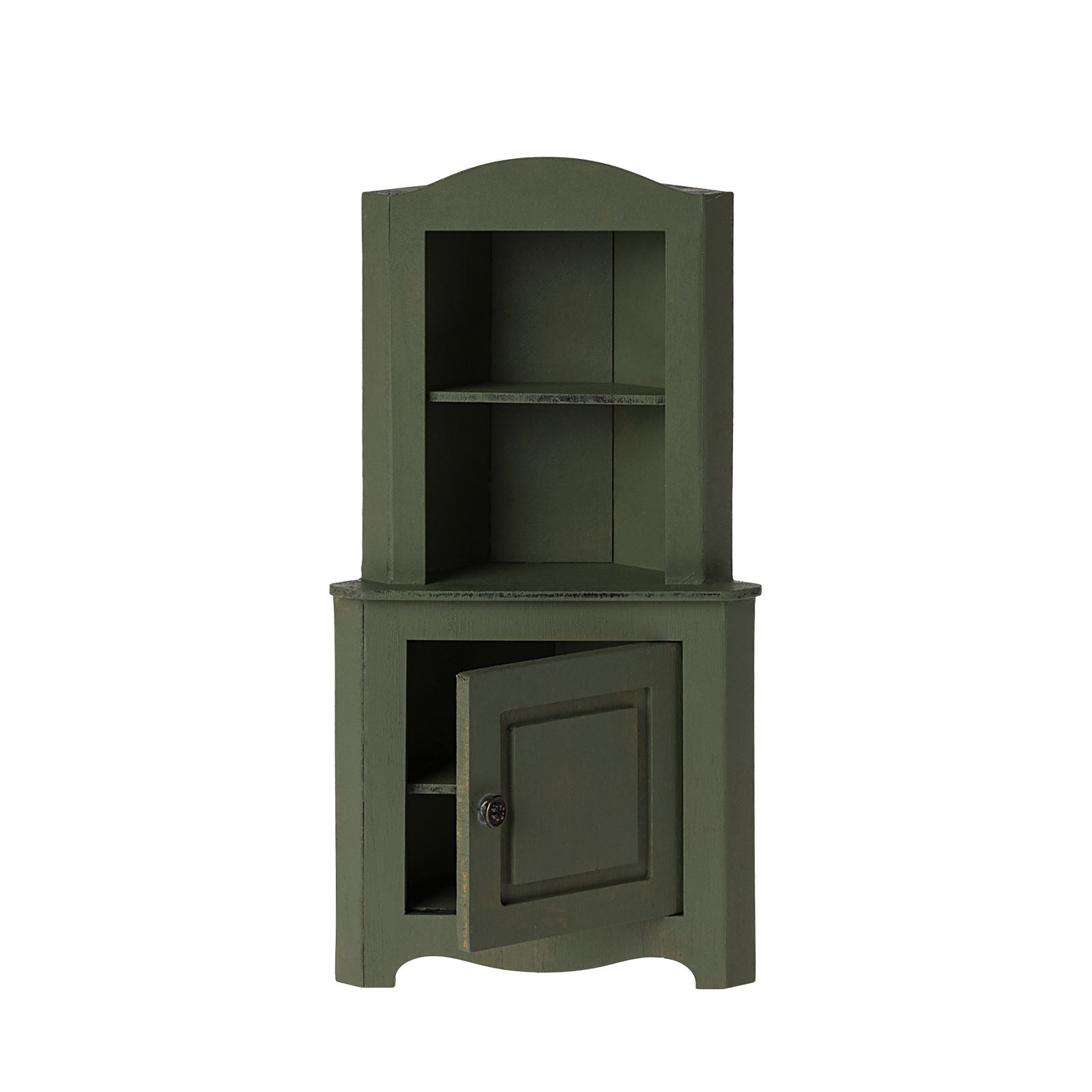Miniature Corner Cabinet - Dark Green