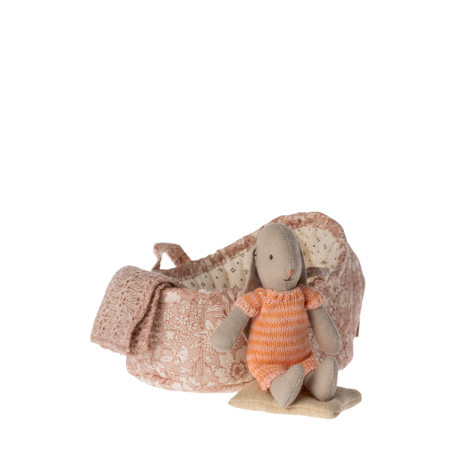 Bunny In Carry Cot Micro - Coral