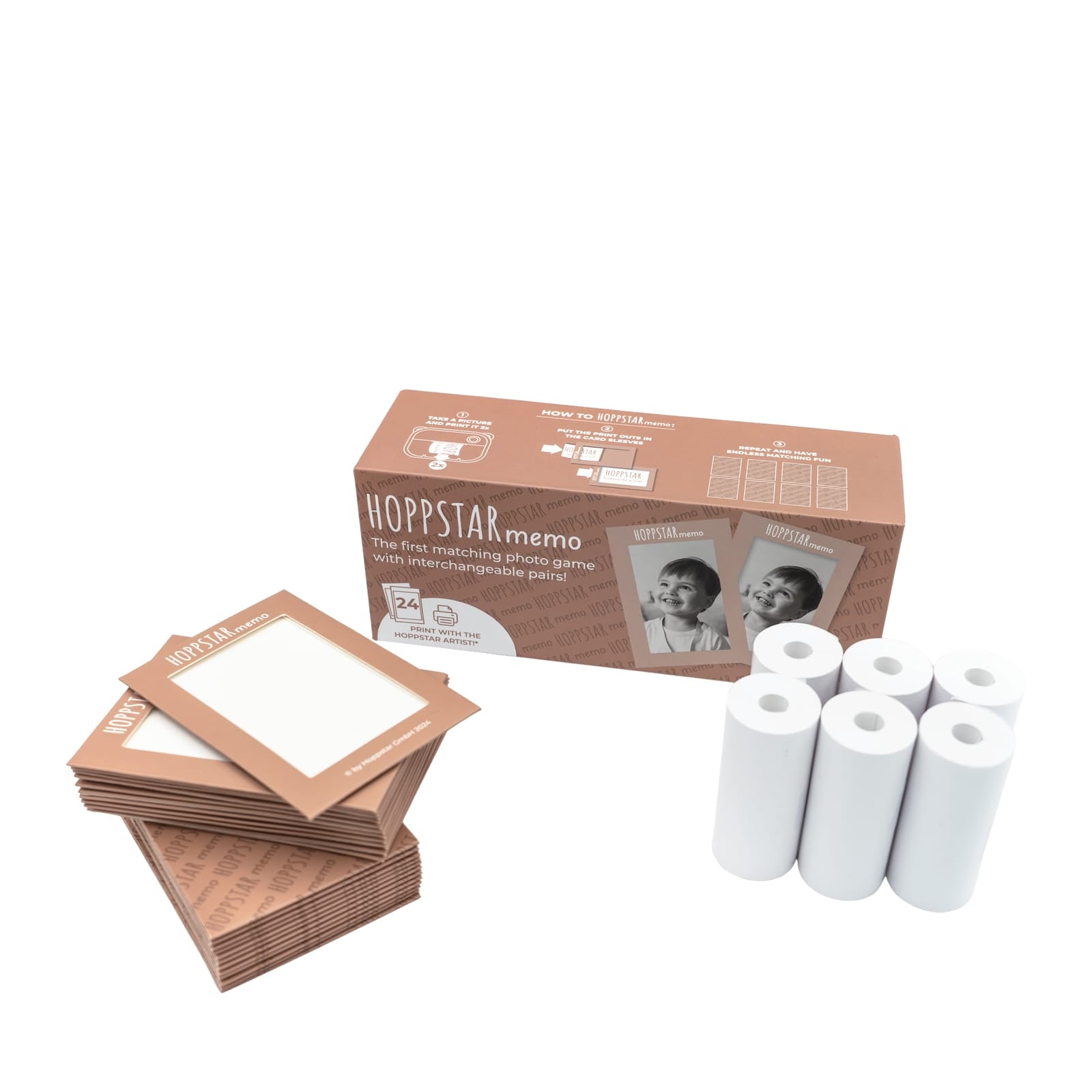 6 Paper Rolls Refills - White Memo Pack