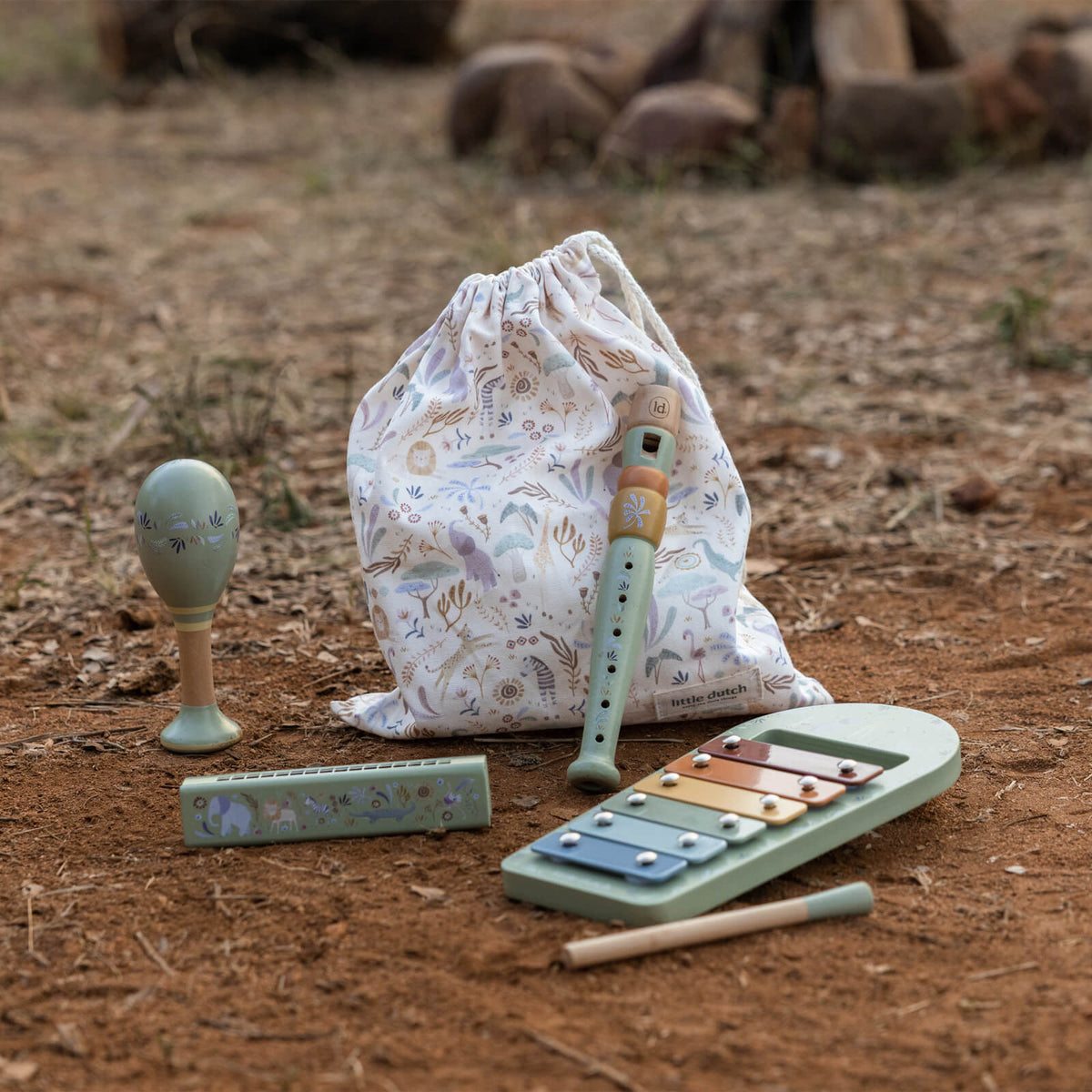 Music Set - Green - Safari Friends