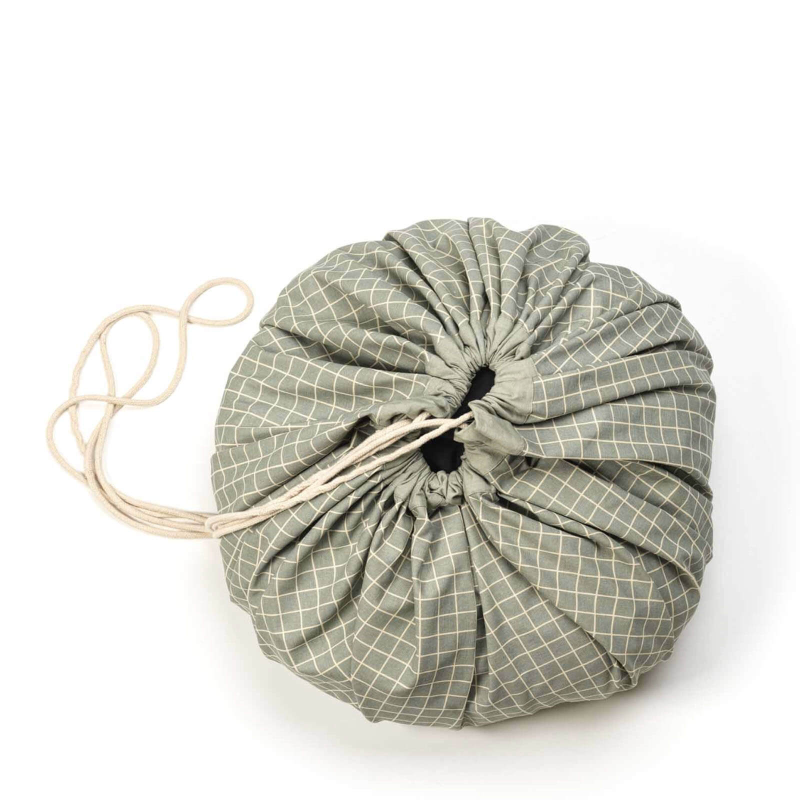 Organic Grid - Green Baby Playmat / Storage Bag