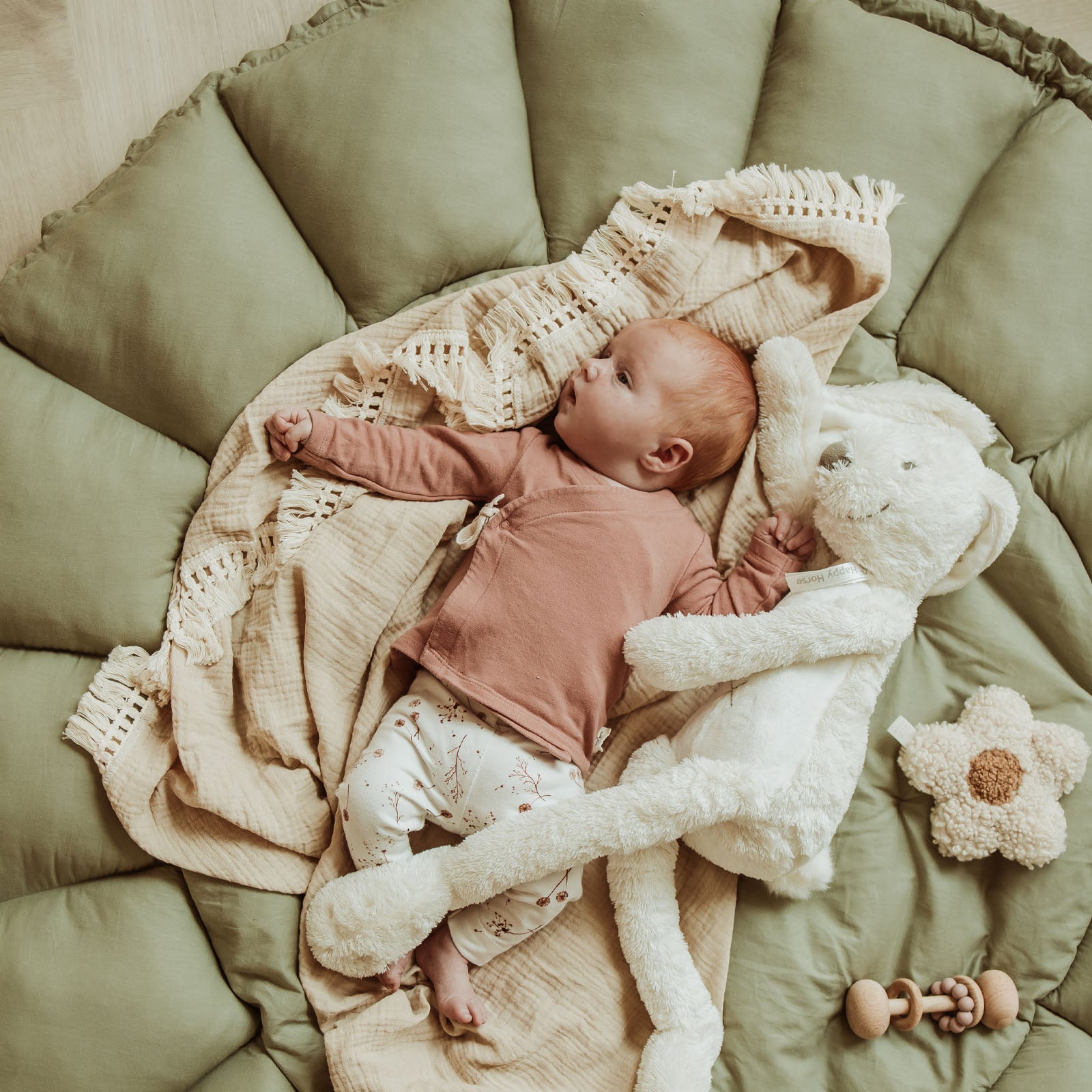 Bloom Meadow Green Baby Mat / Playmat