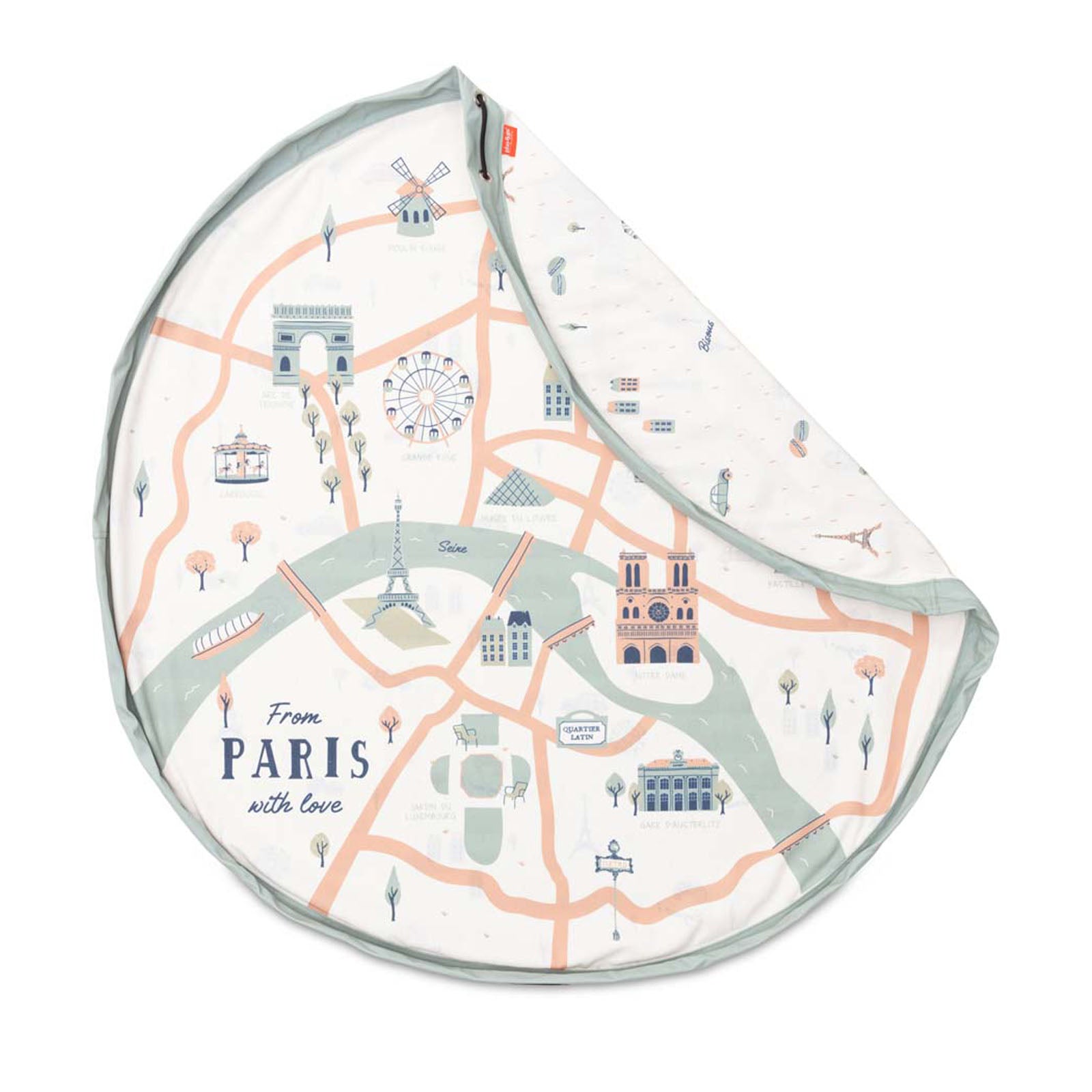 Paris Map Toy Storage Bag / Playmat