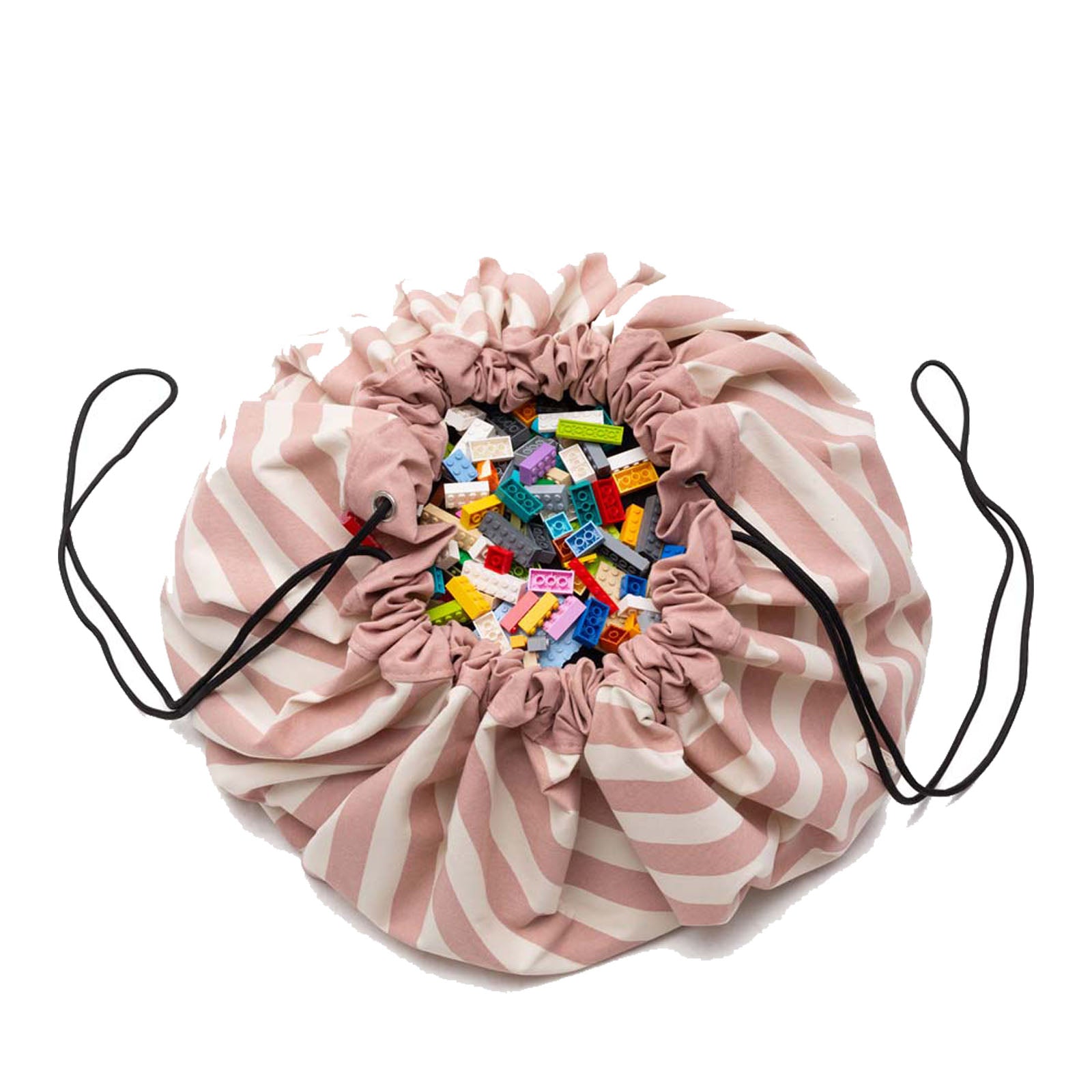 Stripes Pink Toy Storage Bag / Playmat